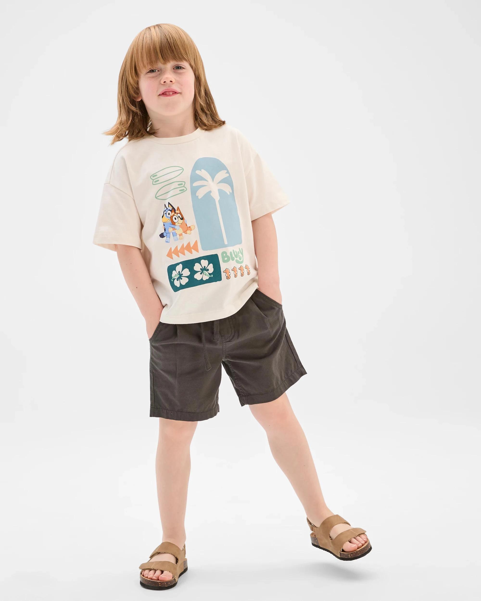 1 Bluey Australian Cotton T-Shirt 2 Pack BROWN/NEUTRAL, 1 of 6