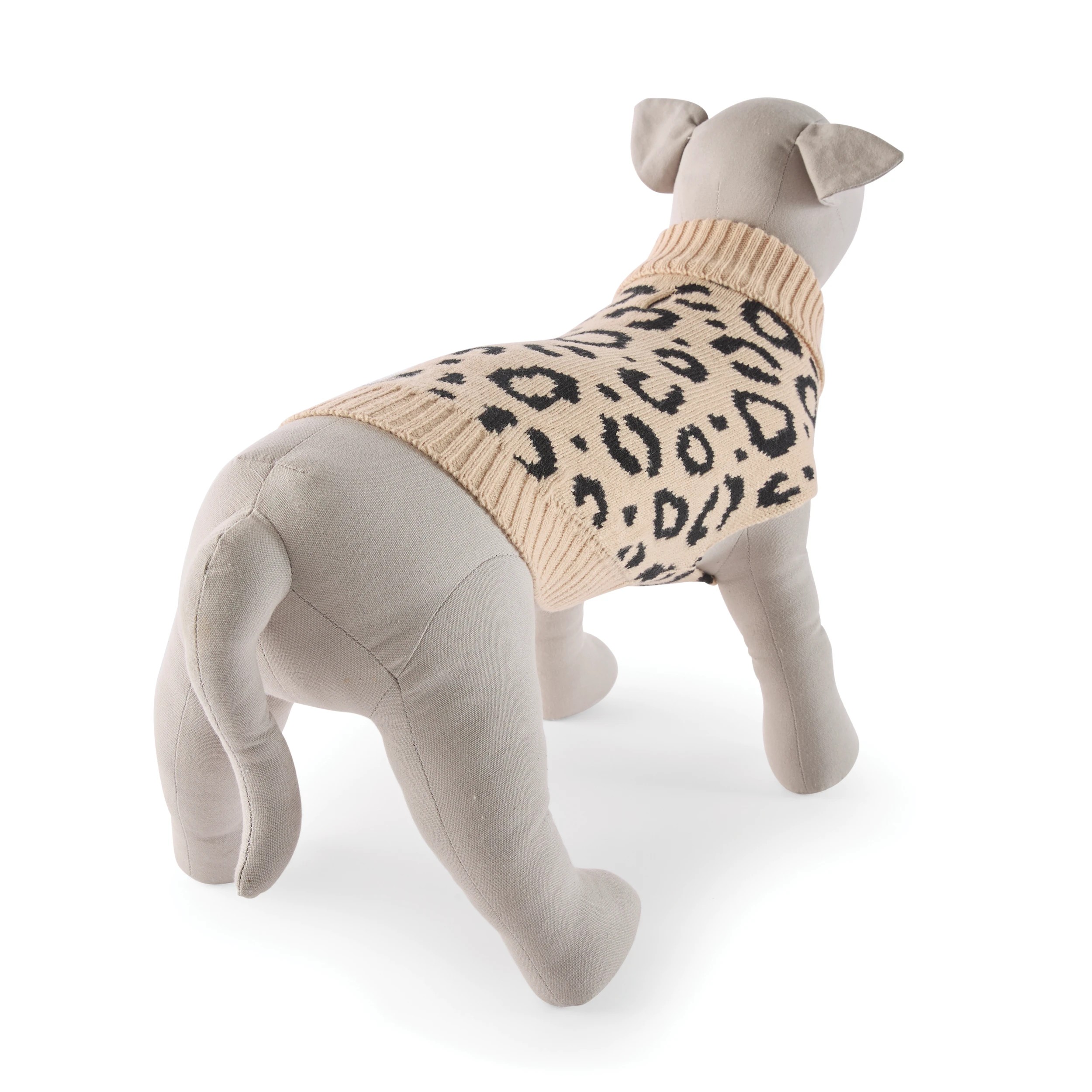 3 Pet Leopard Knit Jumper - Medium, 3 of 9