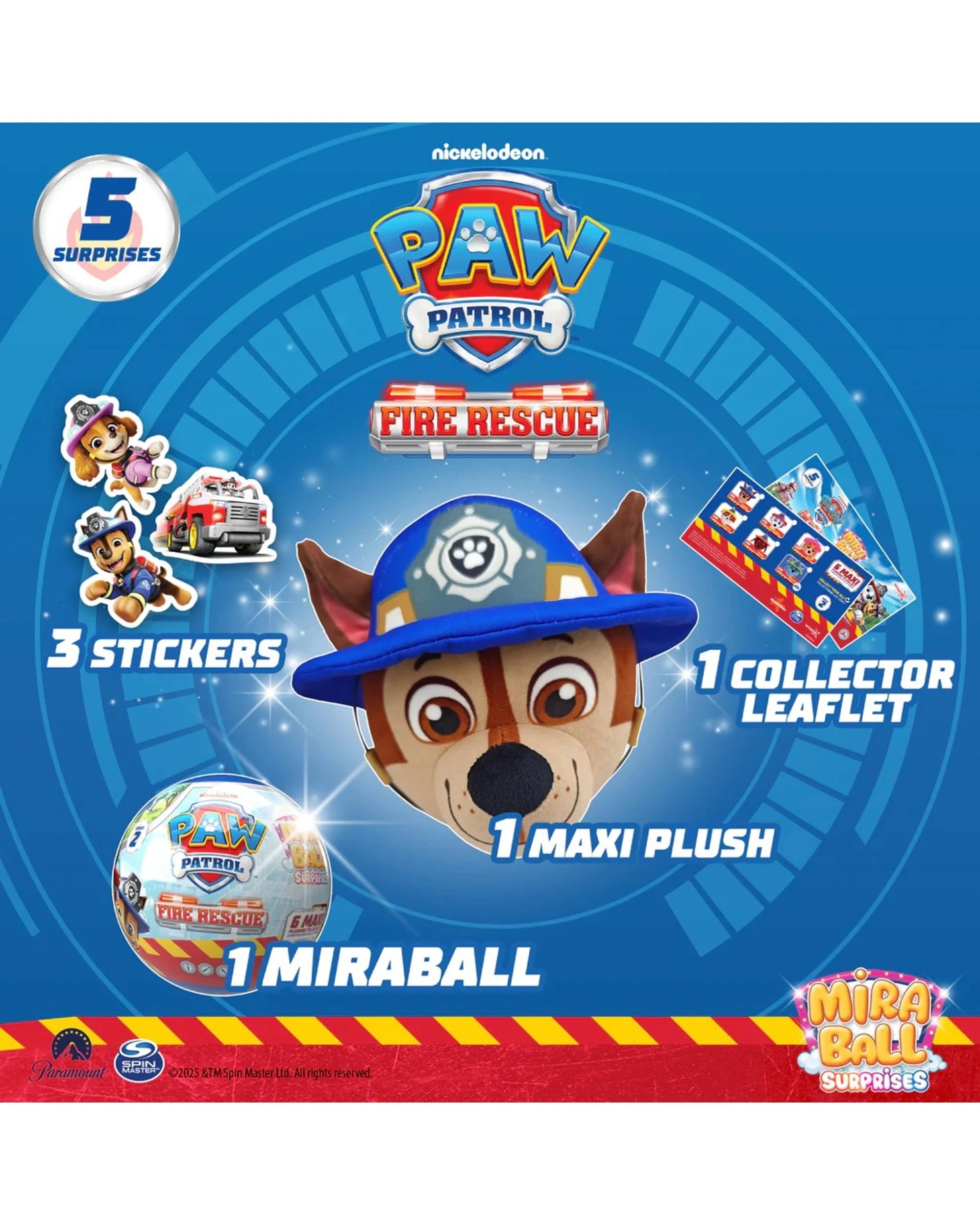 4 Miraball Surprises Paw Patrol Plush Blind Ball, 4 of 7