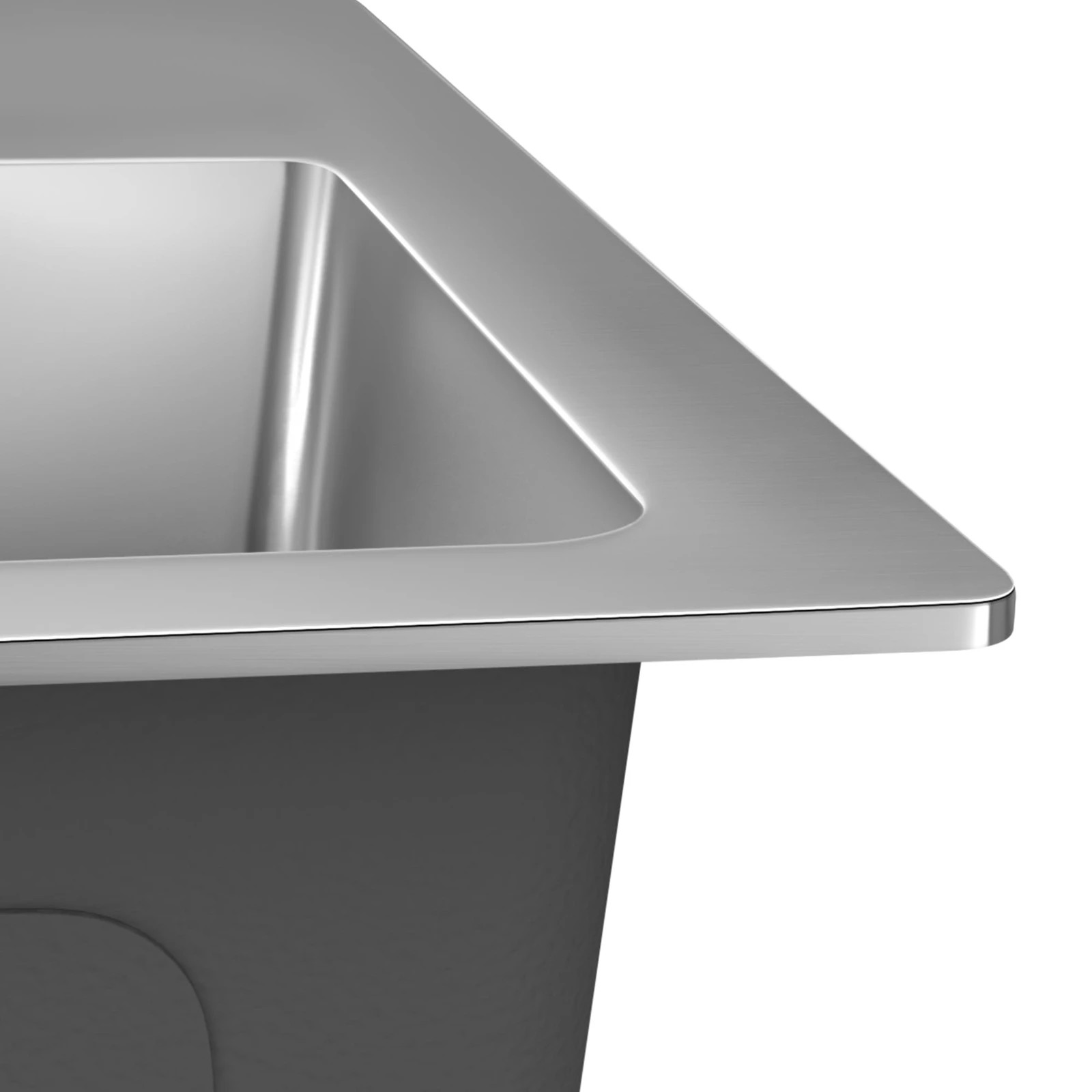 5 Alfordson Kitchen Sink 53x50cm Stainless Steel Basin Single Bowl - Silver, 5 of 8