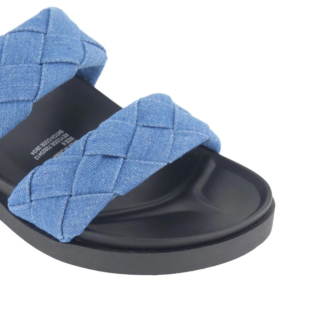 4 Braided Band Slides Denim, 4 of 4