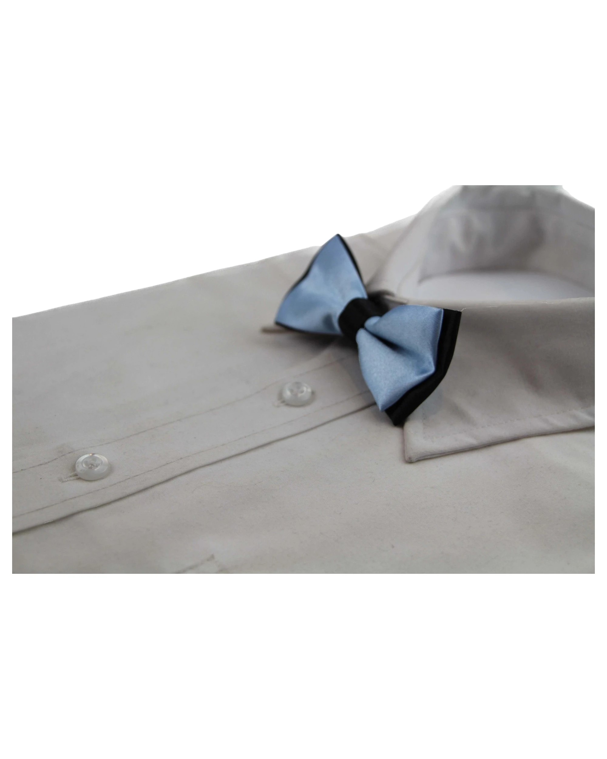 1 Zasel Boys Light Blue Two Tone Layer Bow Tie - Multi - Multi, 1 of 5