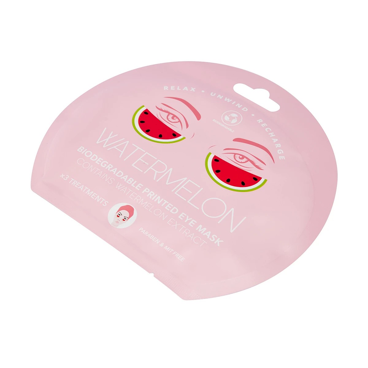 2 3 Pack Printed Eye Masks - Watermelon Extract, 2 of 3