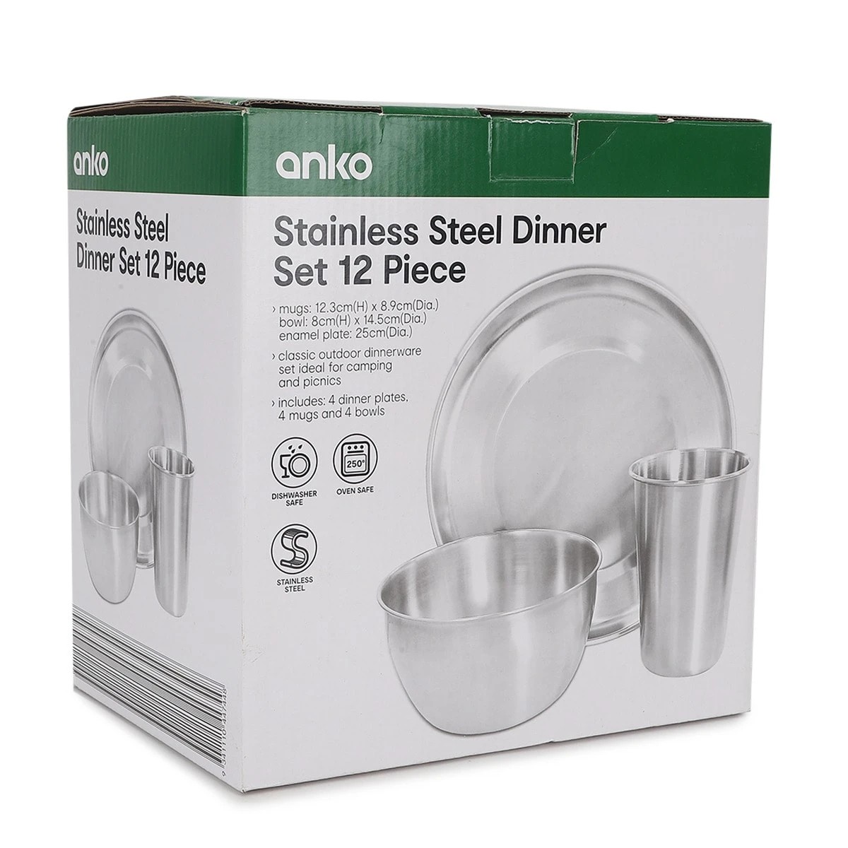 8 12 Piece Stainless Steel Dinner Set, 8 of 8