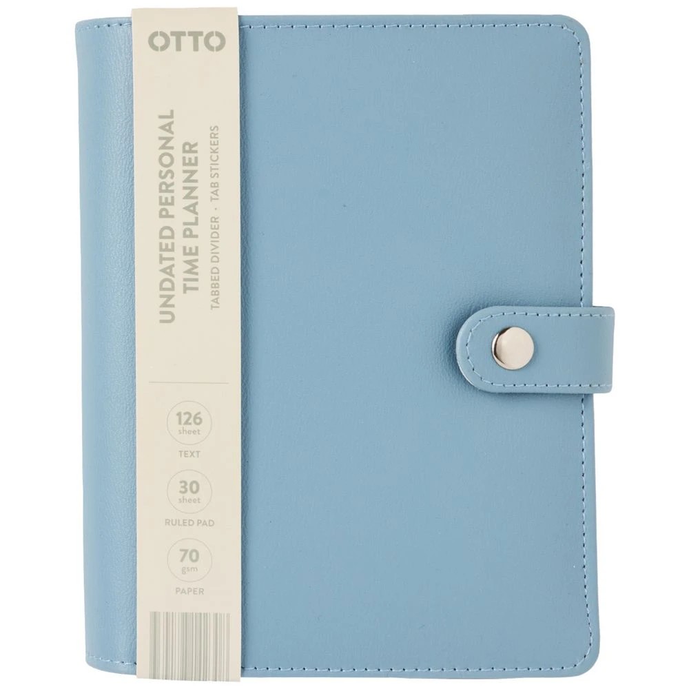 1 Otto Undated Desk Time Planner Petrol Blue, 1 of 3