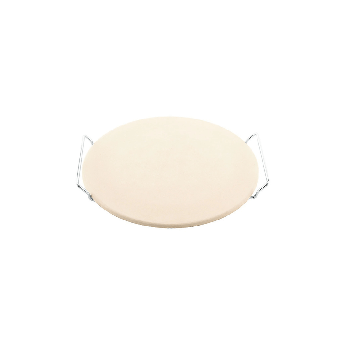 1 Avanti Pizza Baking Stone 33cm Kiln-fired Clay Oven Safe With Chrome Rack
 - Silver, 1 of 3