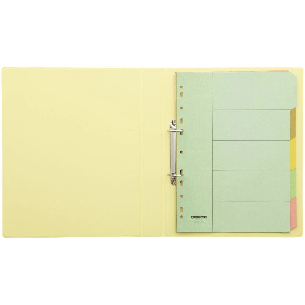 5 J.Burrows A4 Binder 2D 25mm Pale Lemon, 5 of 6