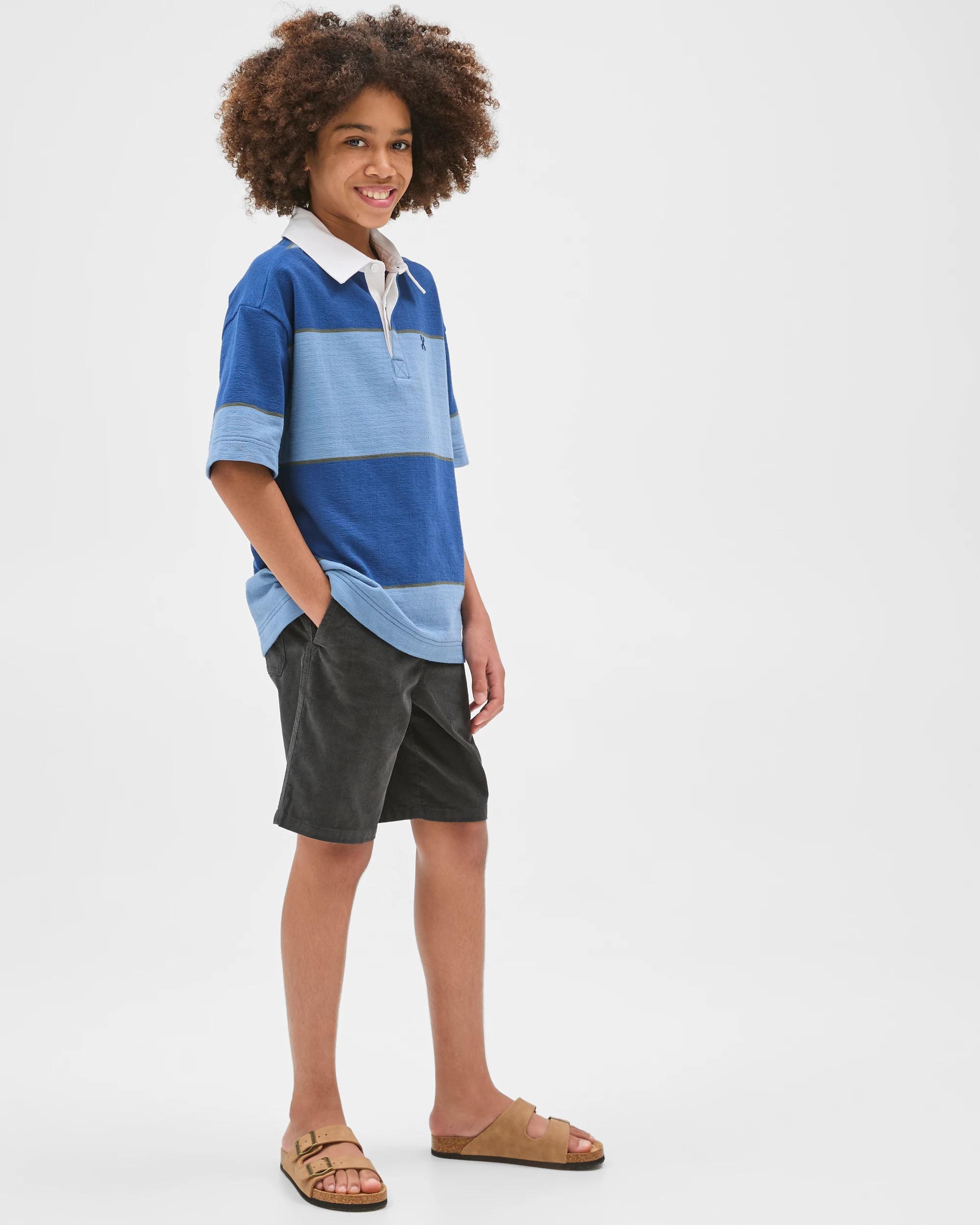 1 Target Kids Australian Cotton Oversized Rugby T-Shirt BLUE, 1 of 6