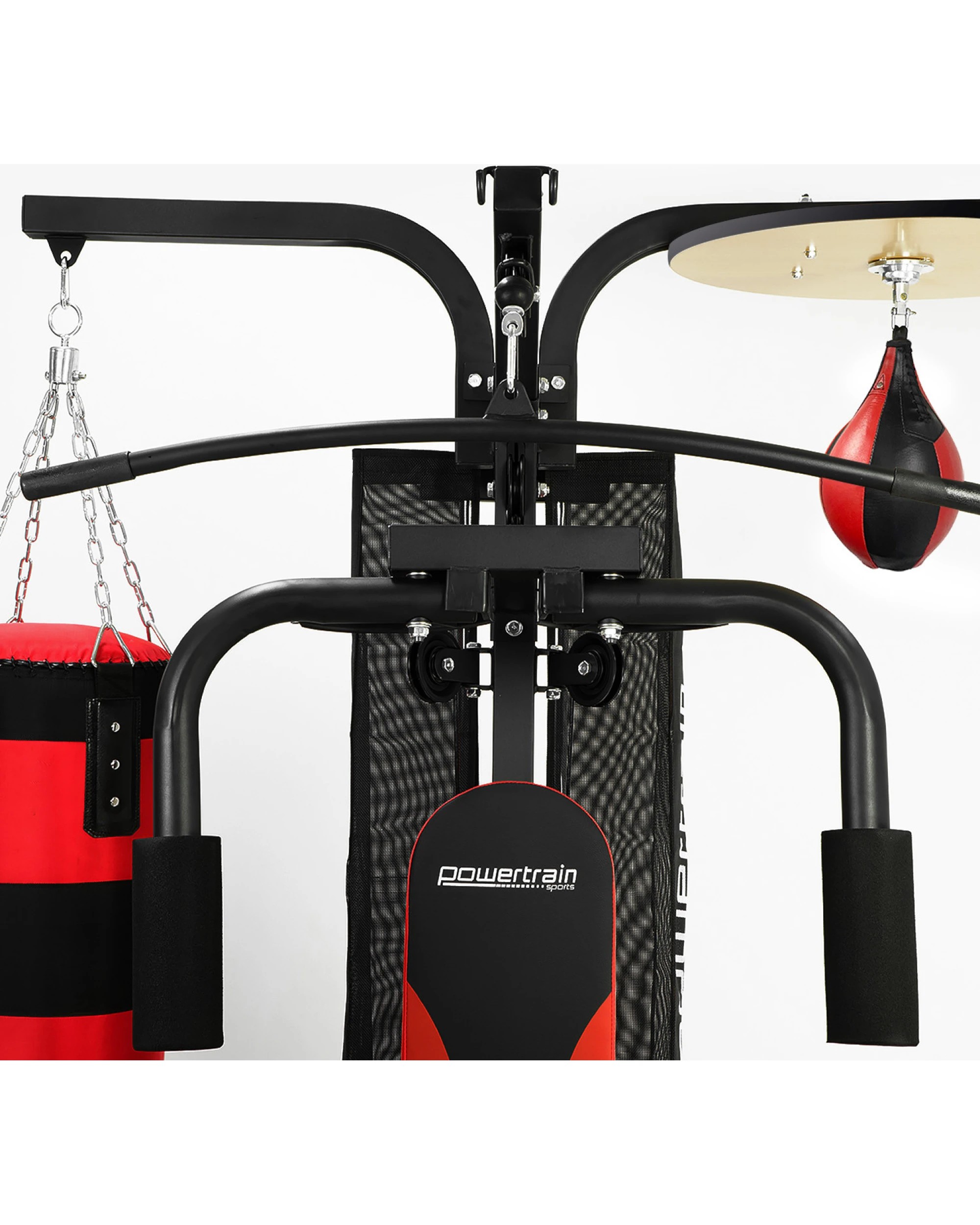 3 Powertrain Sports 4610 Home Gym Multi Station with Punching Bag and Speed Bag - Black, 3 of 10