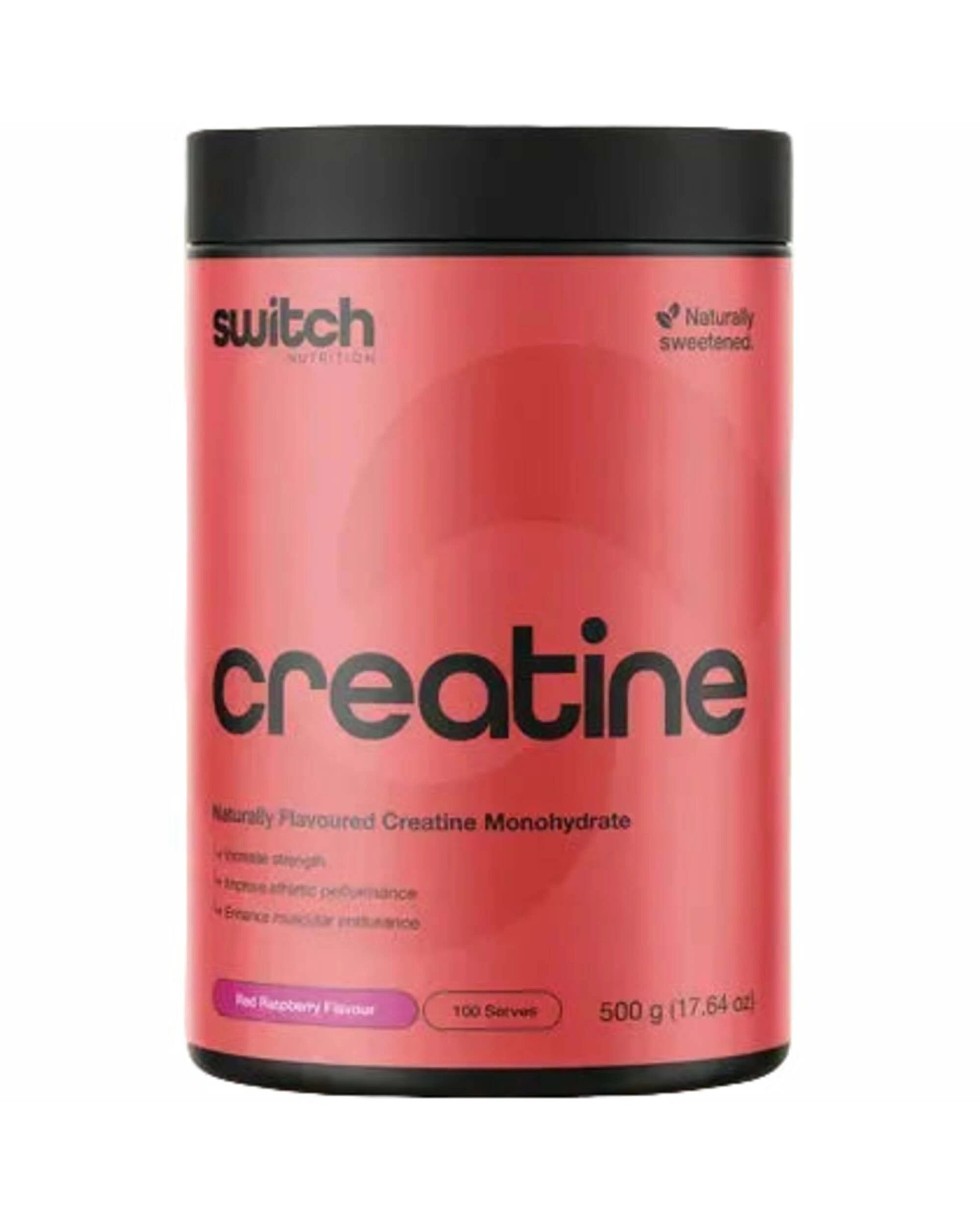 1 Switch Nutrition Creatine Monohydrate 500g Red Raspberry, 1 of 2