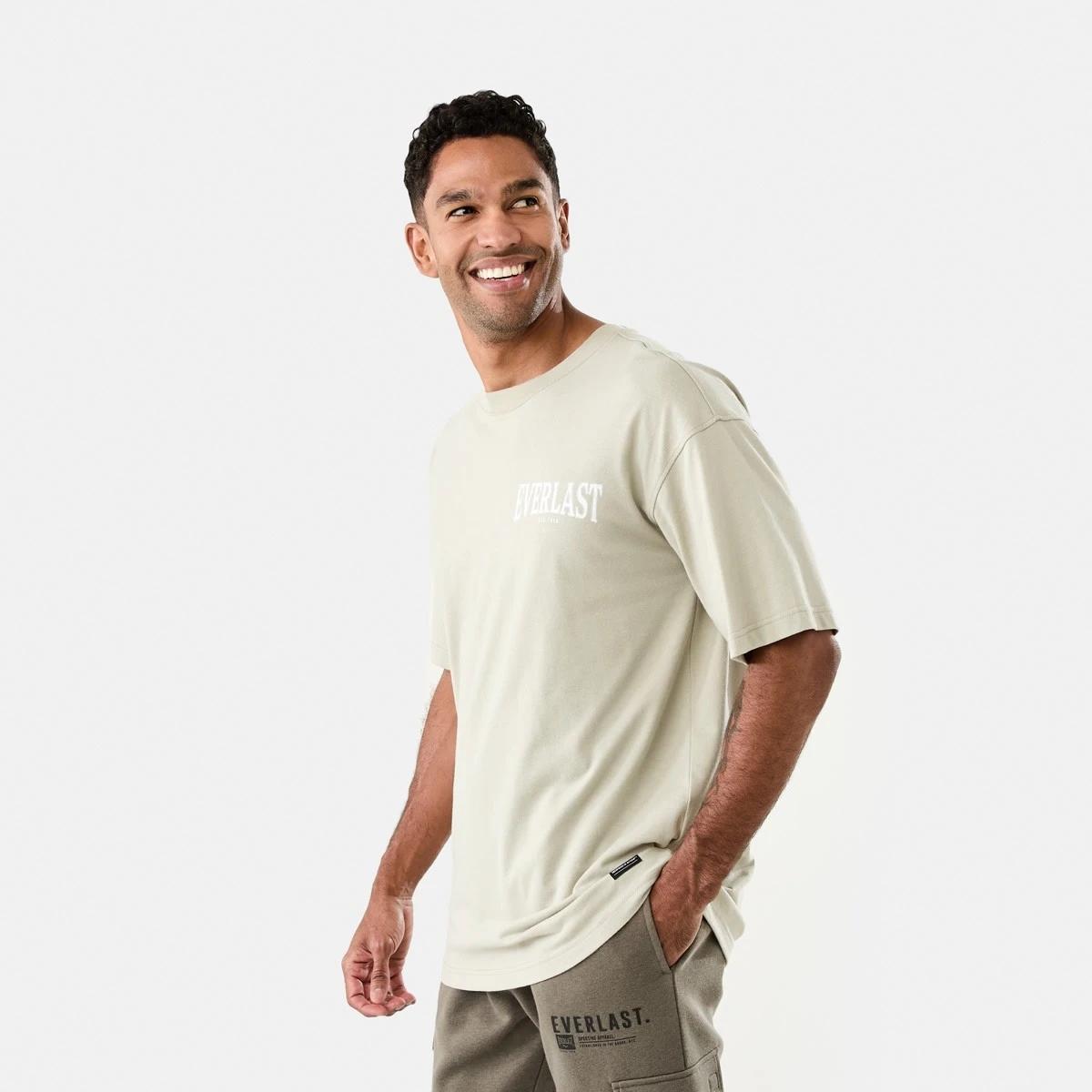 2 Everlast Mens Crew Neck T-shirt Bone, 2 of 7