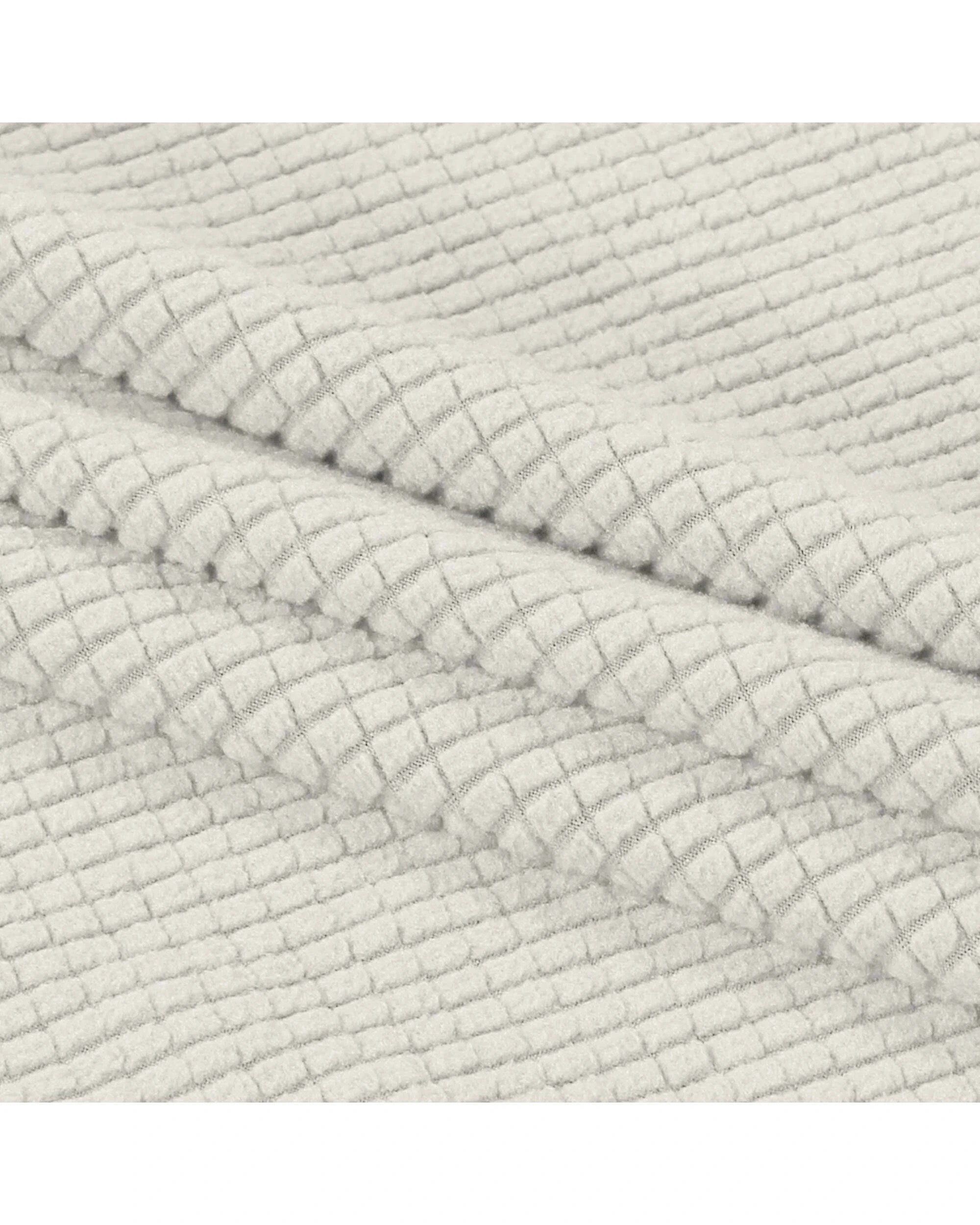 4 Smarcute 3 Seater High Stretch Jacquqard Textured Sofa Cover - Beige, 4 of 5