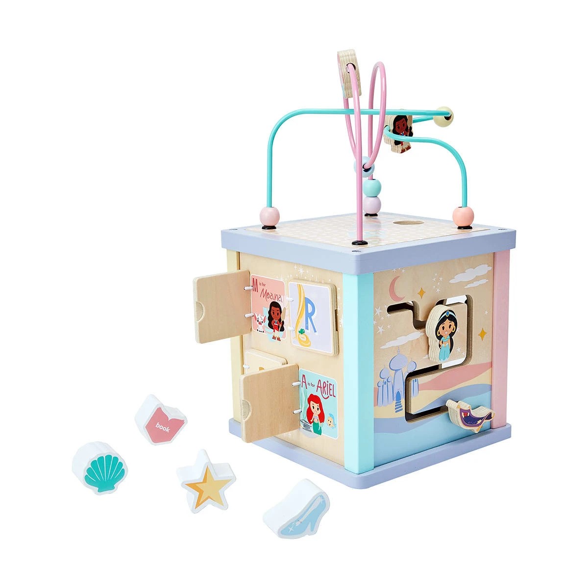 2 Disney Wooden Toys Princess Activity Cube, 2 of 10