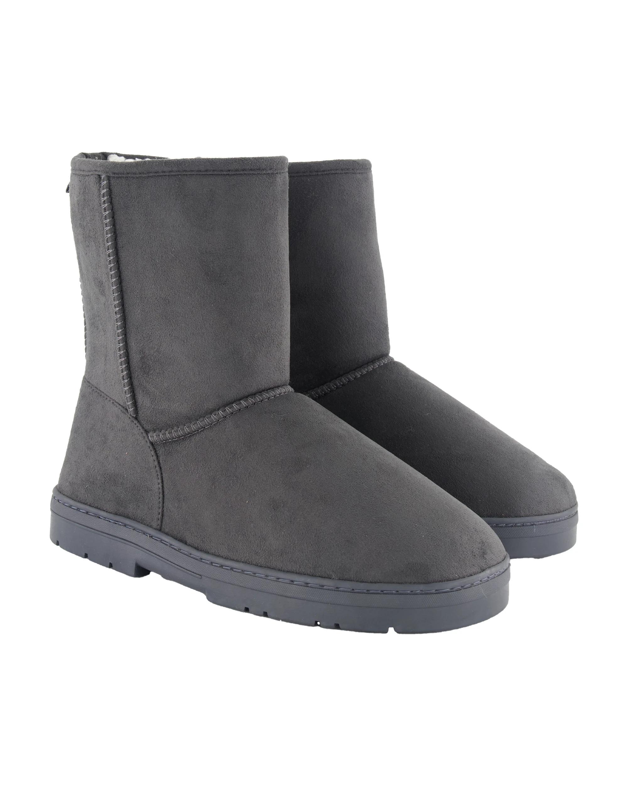 2 Hardsole Slipper Boots Char Grey, 2 of 3