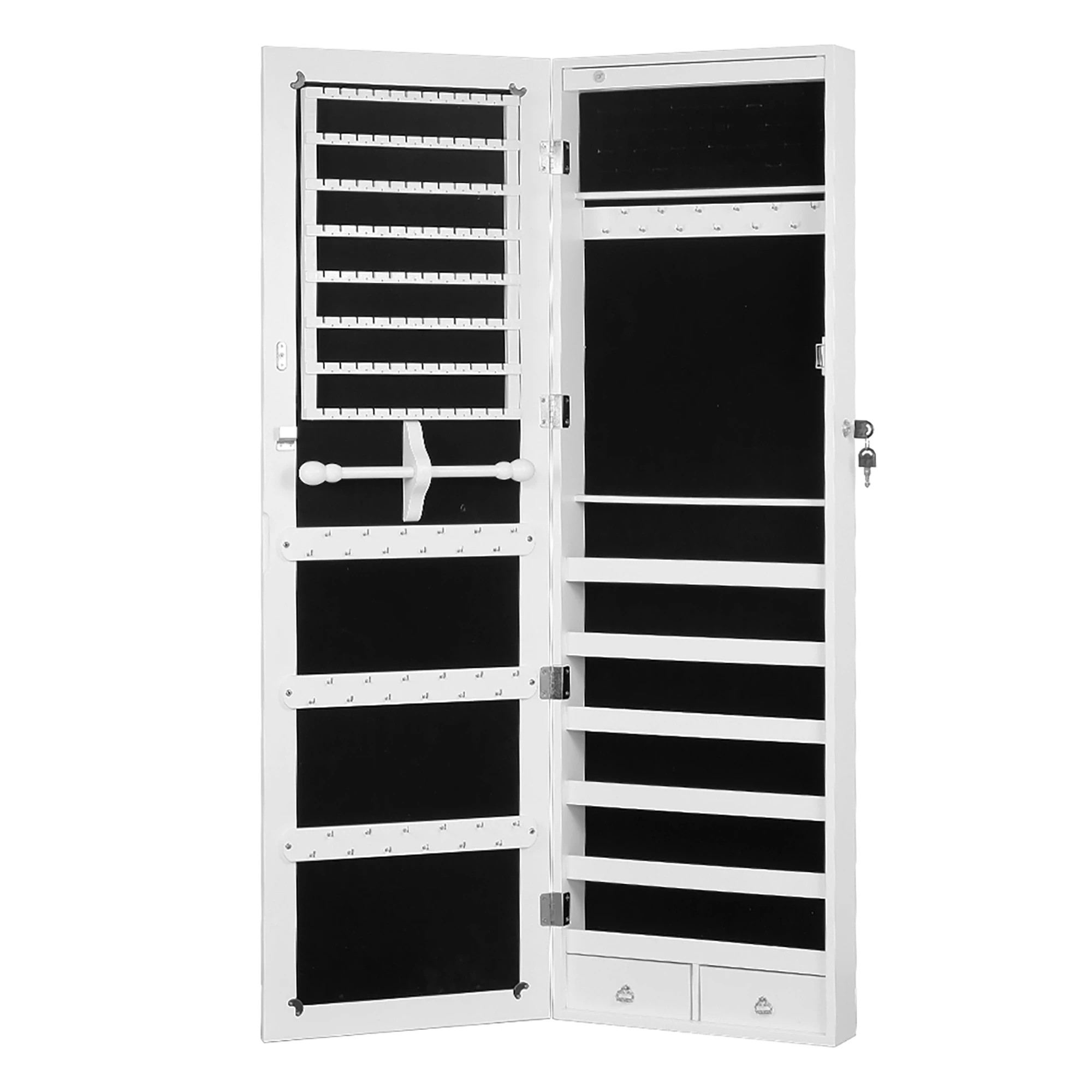 1 Levede Led Mirror Jewellery Cabinet, 1 of 7