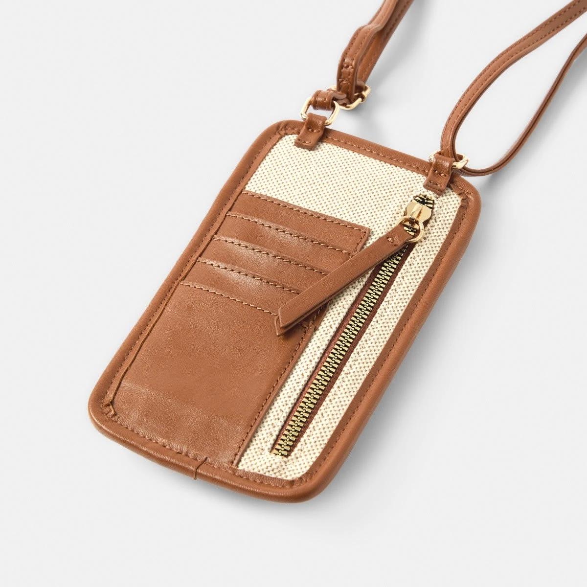 3 Contrast Phone Purse Natural, 3 of 8