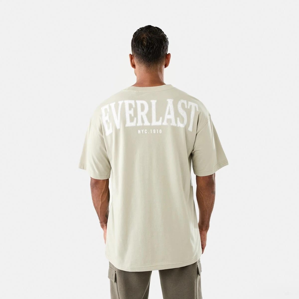3 Everlast Mens Crew Neck T-shirt Bone, 3 of 7