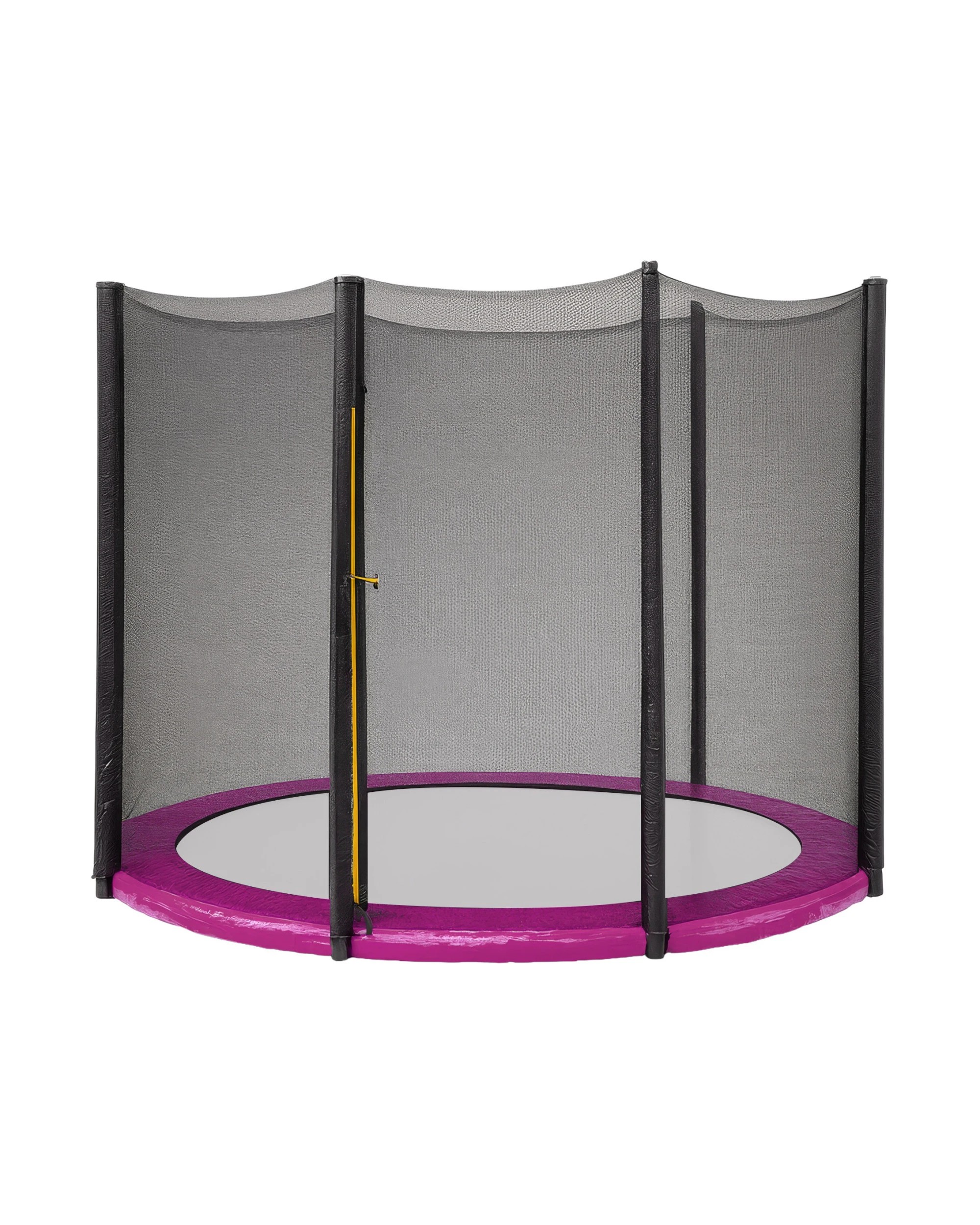 1 08ft Trampoline Replacement Safety Pad and Net Round 6 Poles Pink, 1 of 6
