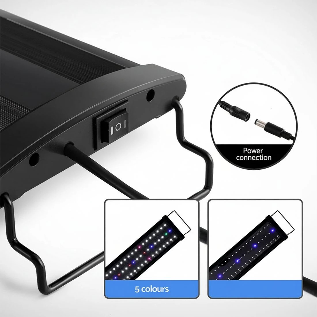 3 i.Pet Aquarium Light Full Spectrum 90CM Aqua Plant Fish Tank Lamp - Black, 3 of 4