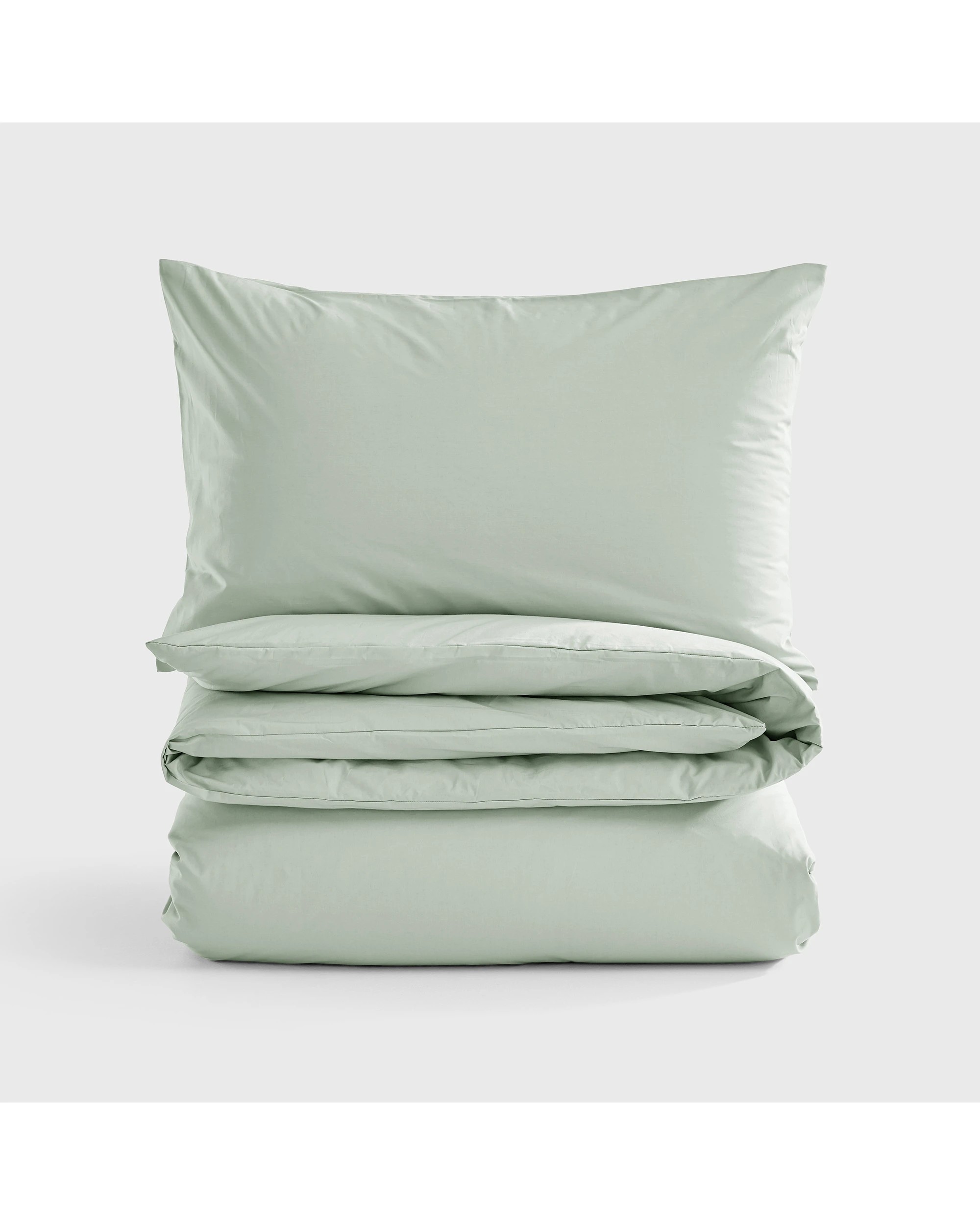 2 Dreamaker 300TC Cotton Percale Quilt Cover Set - Queen Bed - Sage, 2 of 7