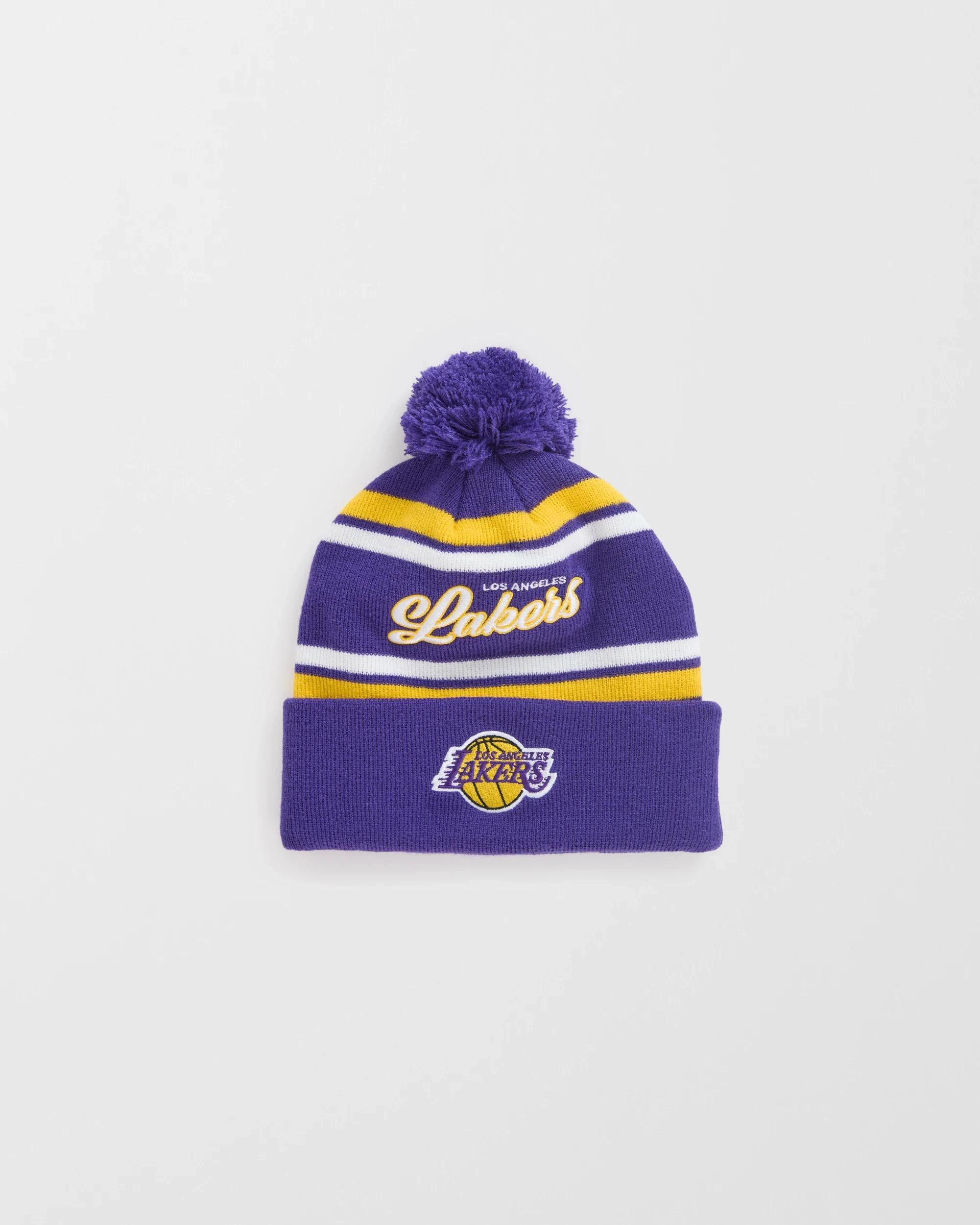 1 NBA LA Lakers Embroidered Beanie PURPLE, 1 of 1