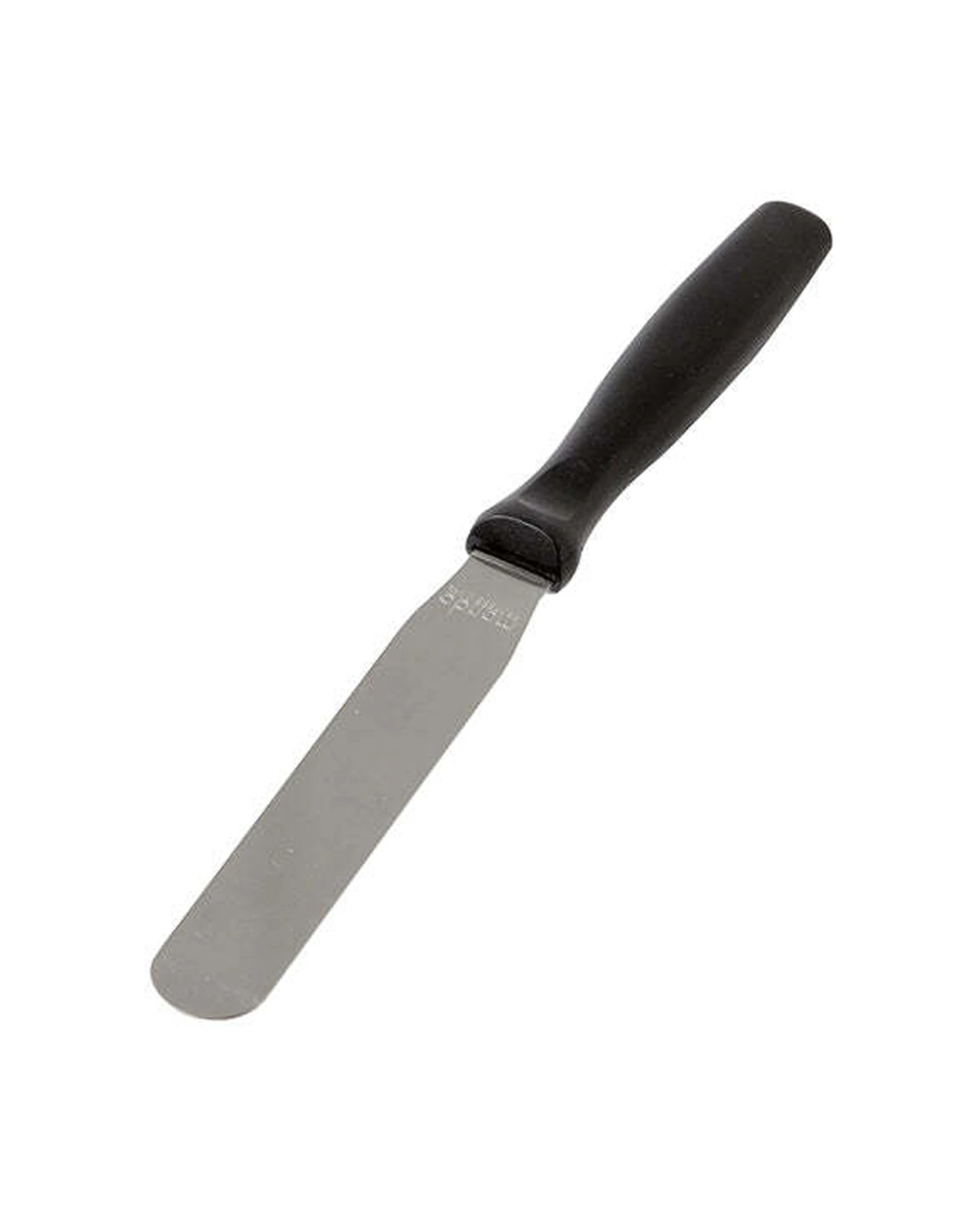 1 Mondo Stainless Steel 11.5cm Straight Spatula Flexible Dishwasher Proof - Black, 1 of 1