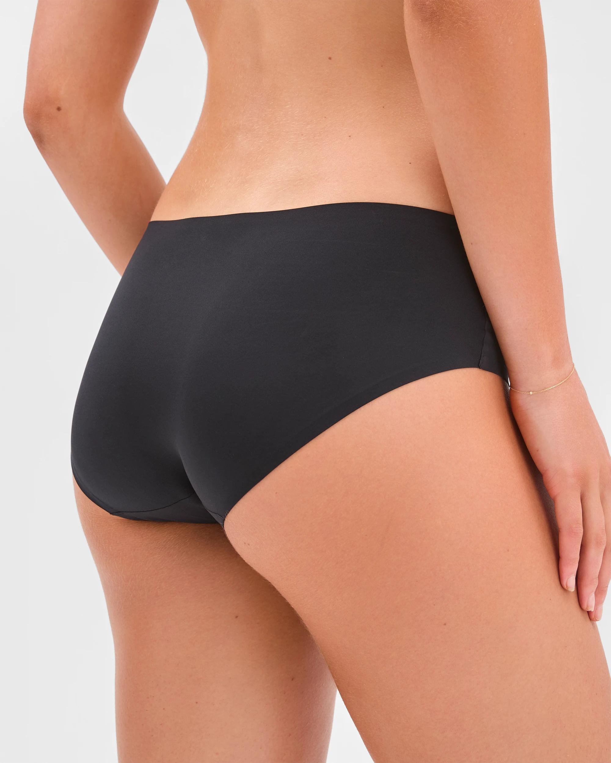 4 Target Woman Smooth Moves 2 Pack No Show Bonded Hipster Bikini Briefs BLACK, 4 of 4