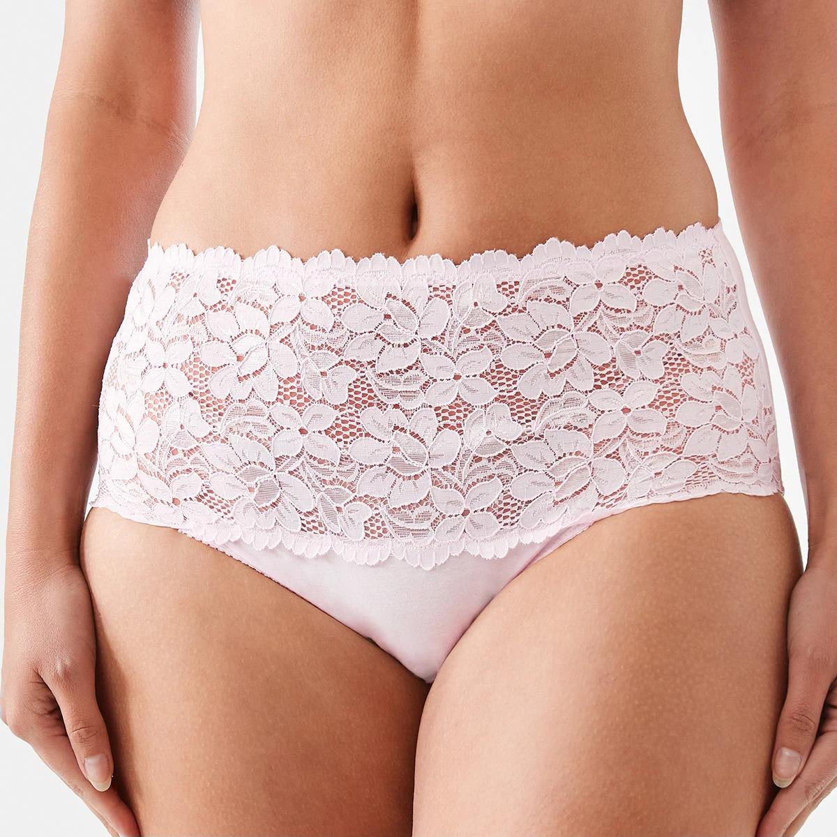 3 3 Pack Lace Front Full Briefs LILLY PINK, FAIRY FLOSS, SOFT CLAY, 3 of 9
