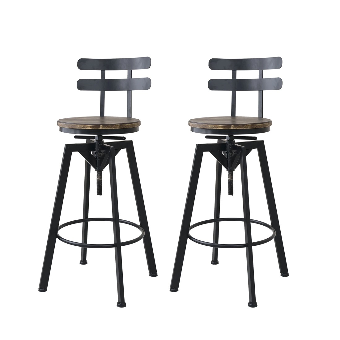 1 Levede Industrial Bar Stool, 1 of 3