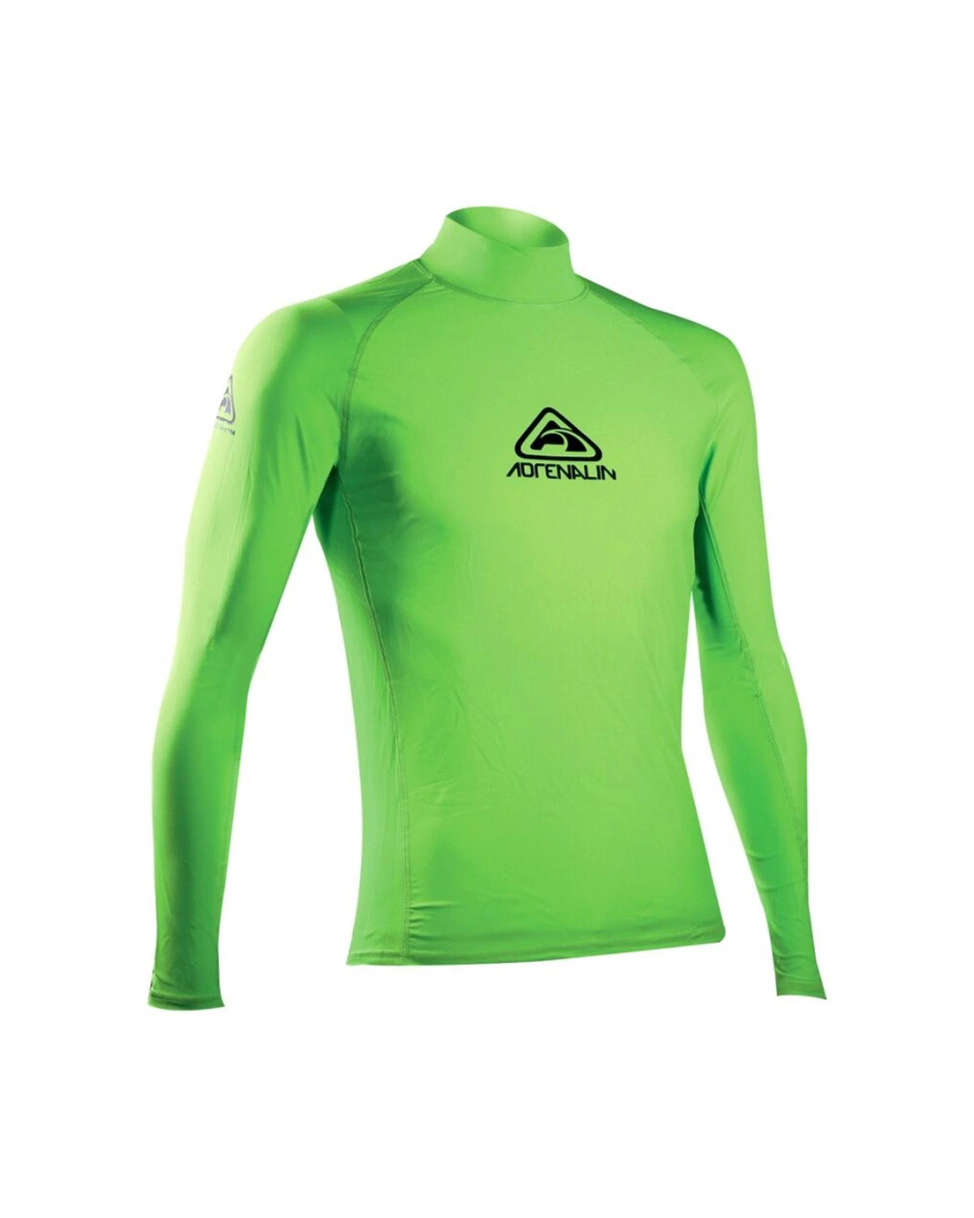 1 Adrenalin Adult Swimming Rashie Vivid Long Sleeve UPF50+ Sun GREEN, 1 of 1