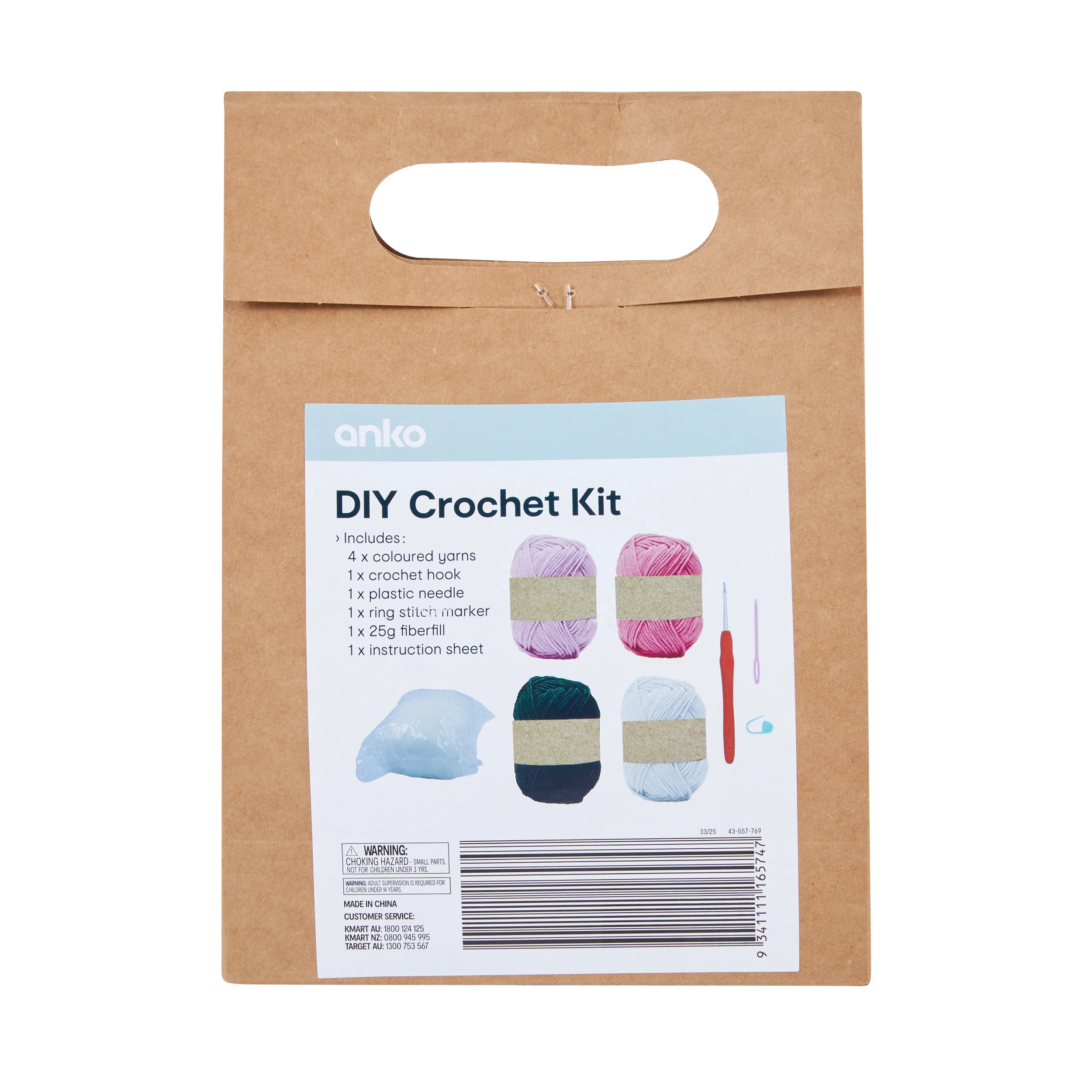 3 DIY Crochet Kit - Axolotl, 3 of 3