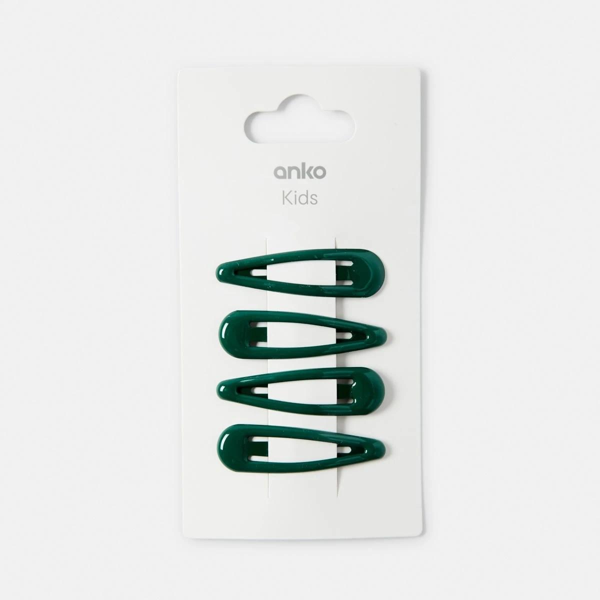 3 4 Pack School Basic Snap Hair Clips Sycamore, 3 of 3