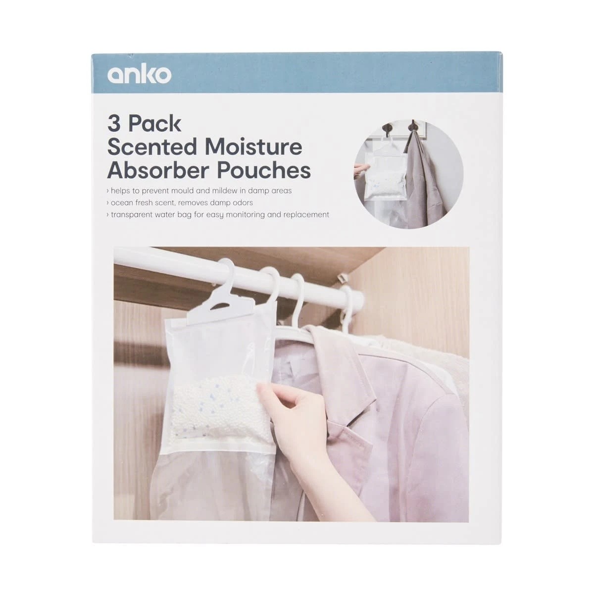 1 3 Pack Scented Moisture Absorber Pouches, 1 of 5