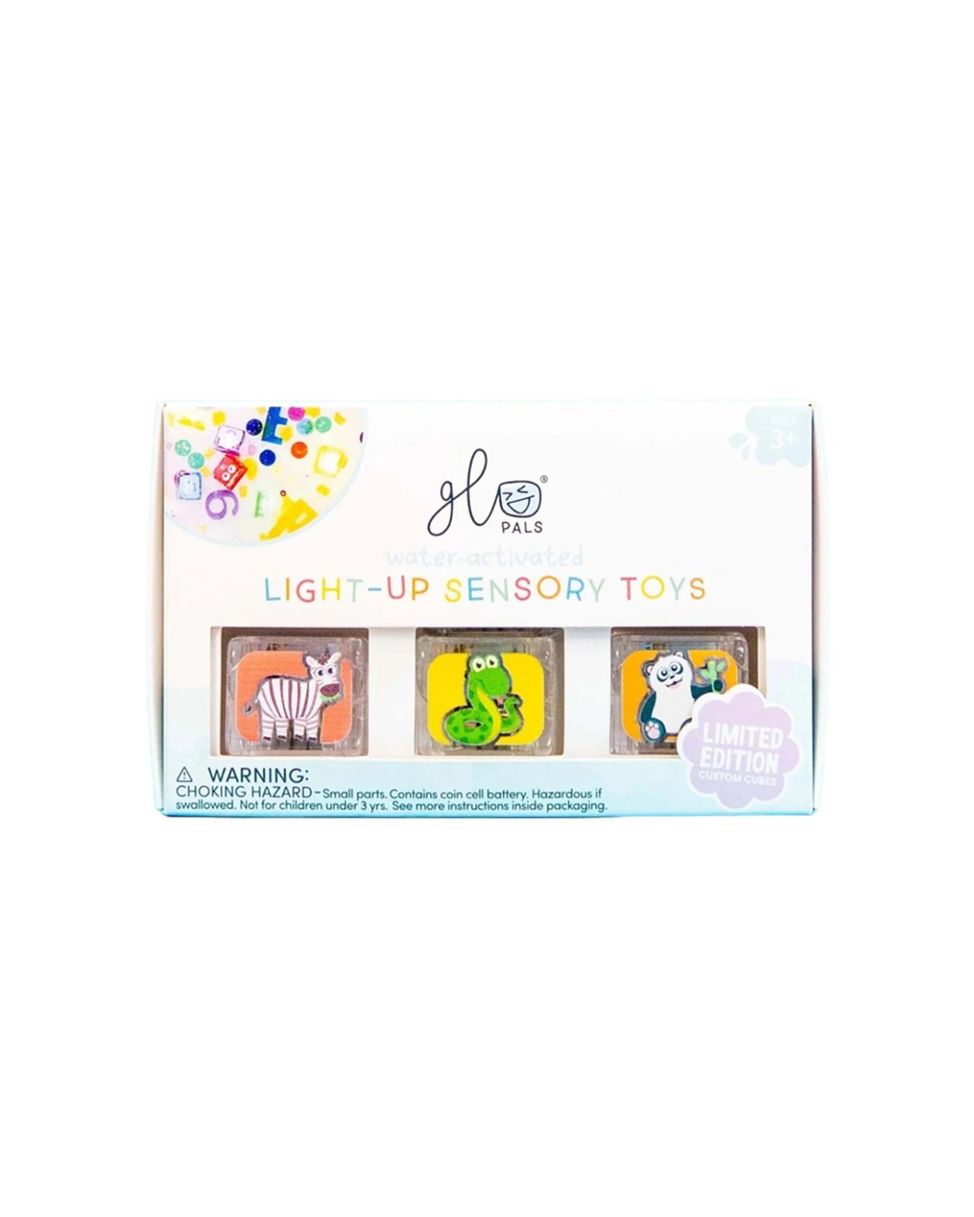 1 Glo Pals Limited Edition Light-Up Cubes 6 Pack Auto Themed Baby Bath Toy - Multi, 1 of 4