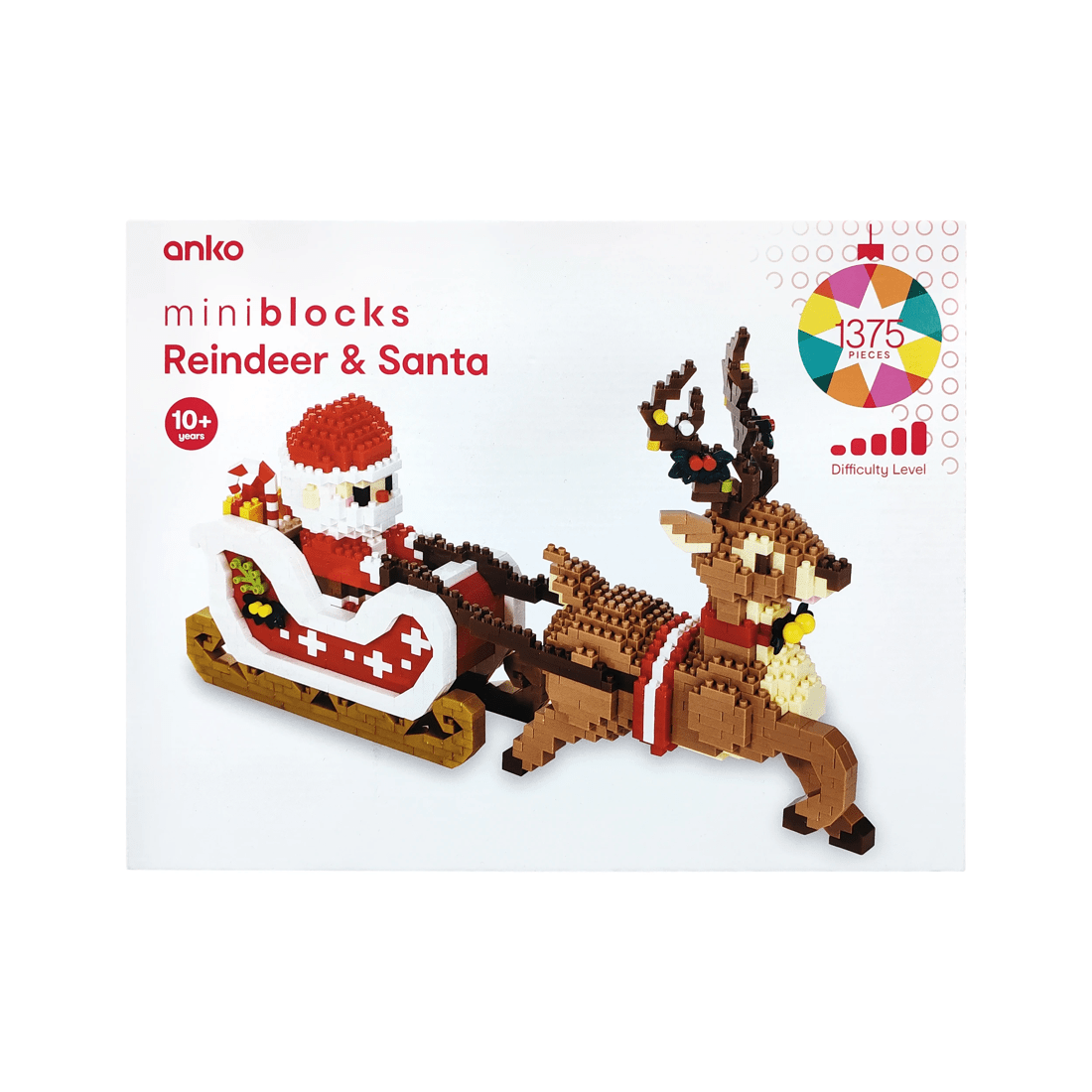1 1375 Piece Mini Blocks: Reindeer & Santa, 1 of 6