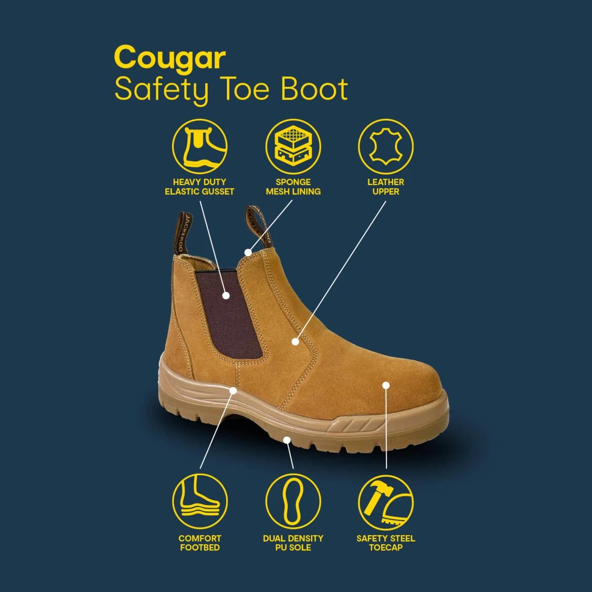 6 Slip On Work Boots WHEAT, 6 of 6