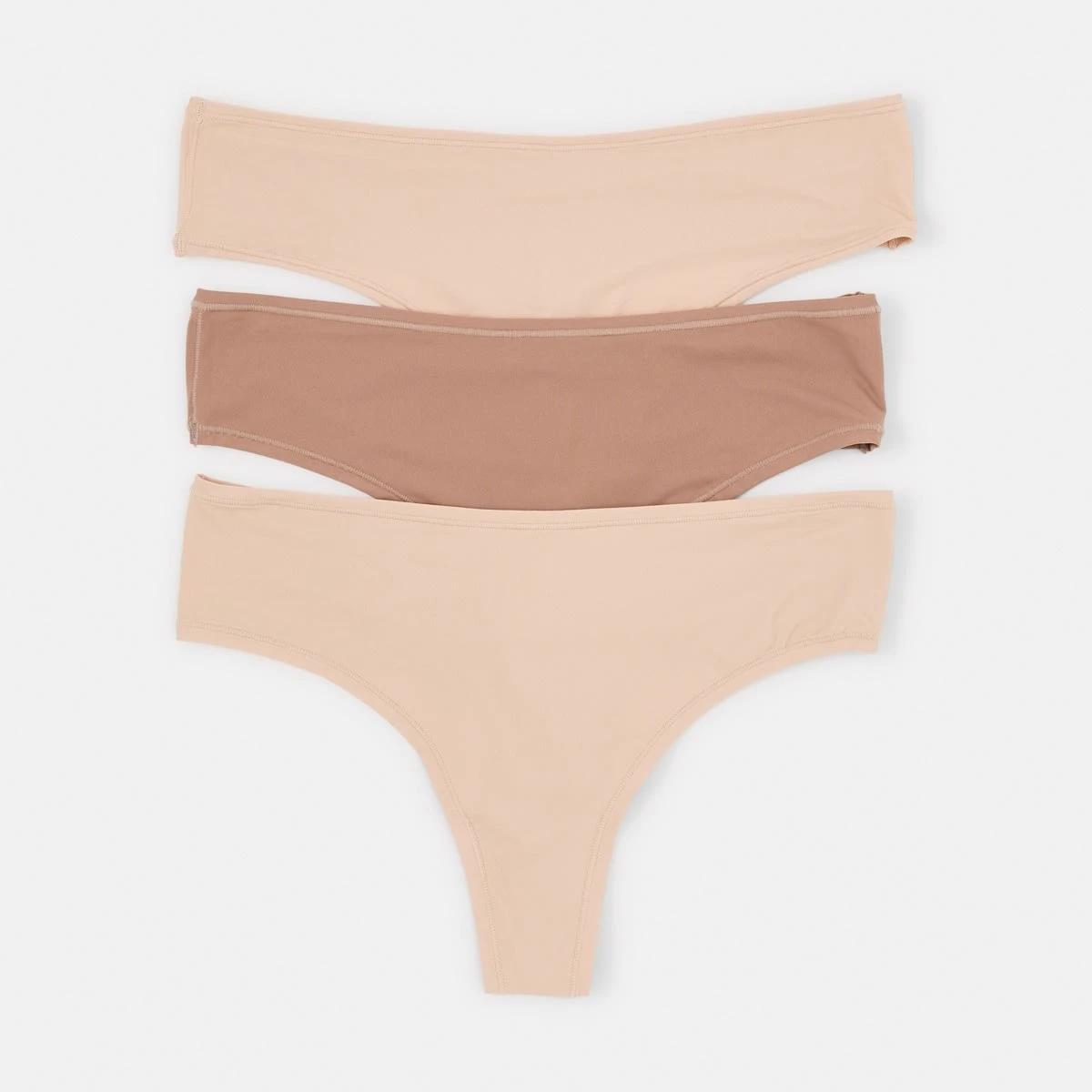 1 3 Pack Super Soft G-String Briefs LIGHT FAWN, SOFT CLAY, LIGHT FAWN, 1 of 7