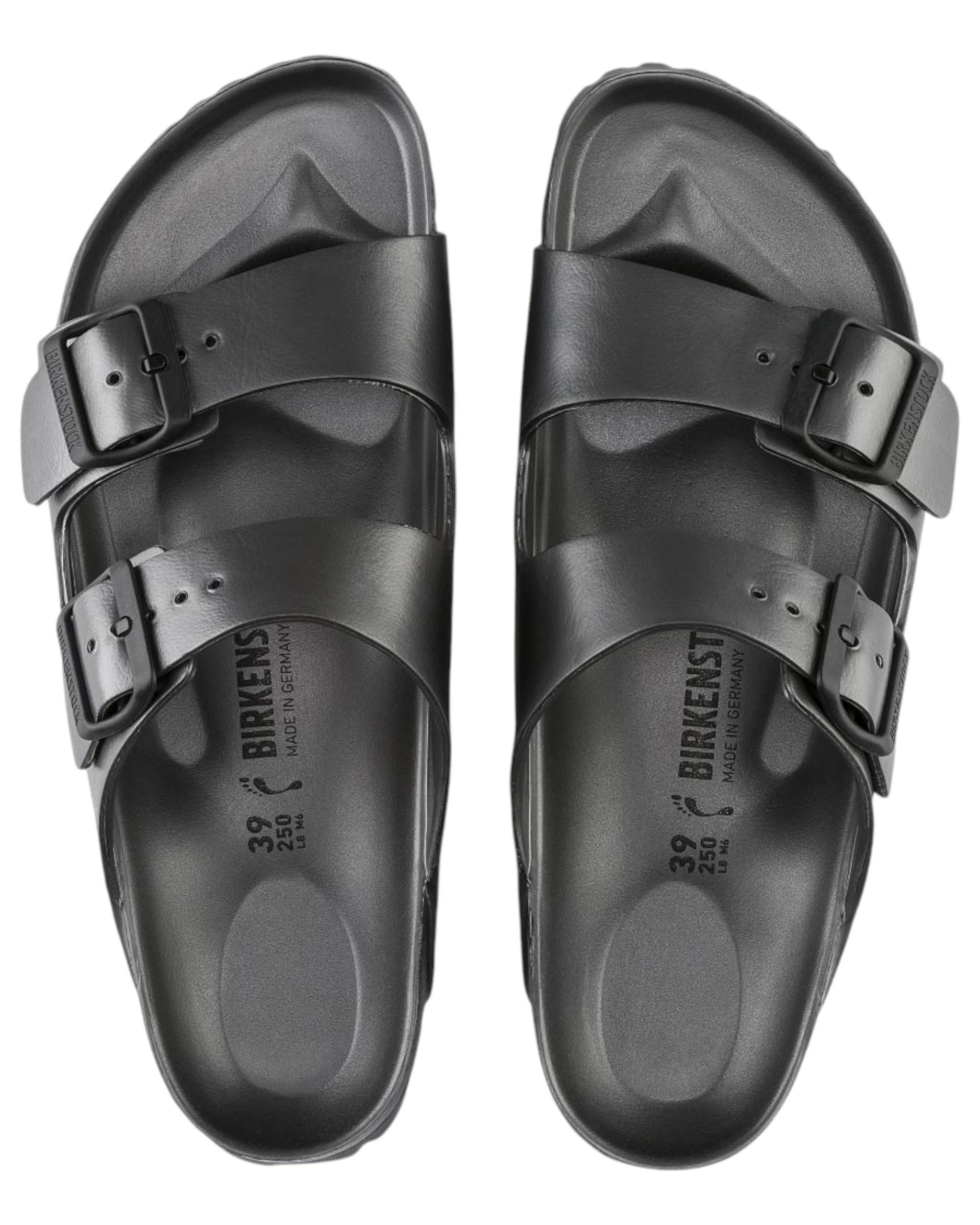 2 Birkenstock Unisex Arizona EVA Narrow Slip On Sandals ANTHRACITE, 2 of 7