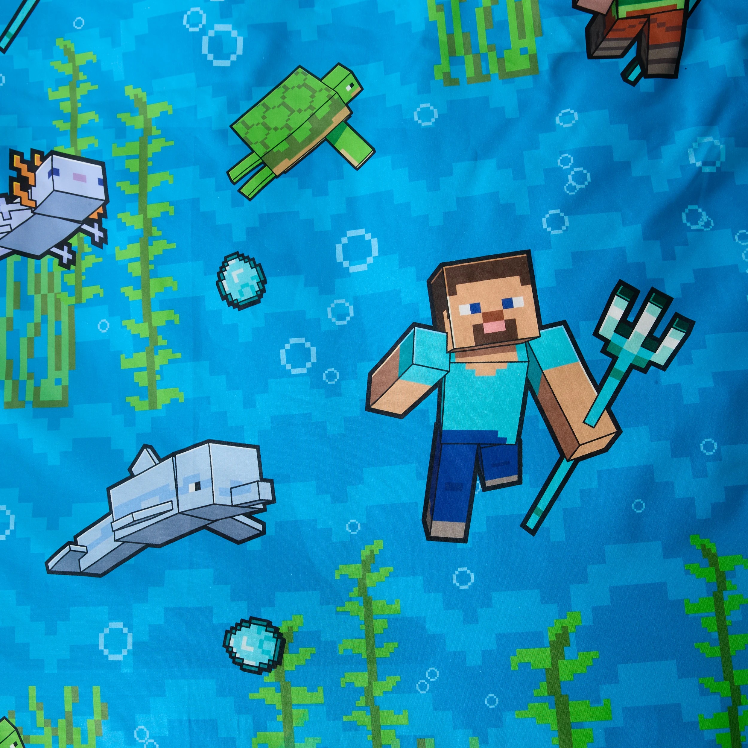 7 Minecraft Cotton Quilt Cover Set - Single Bed, 7 of 7