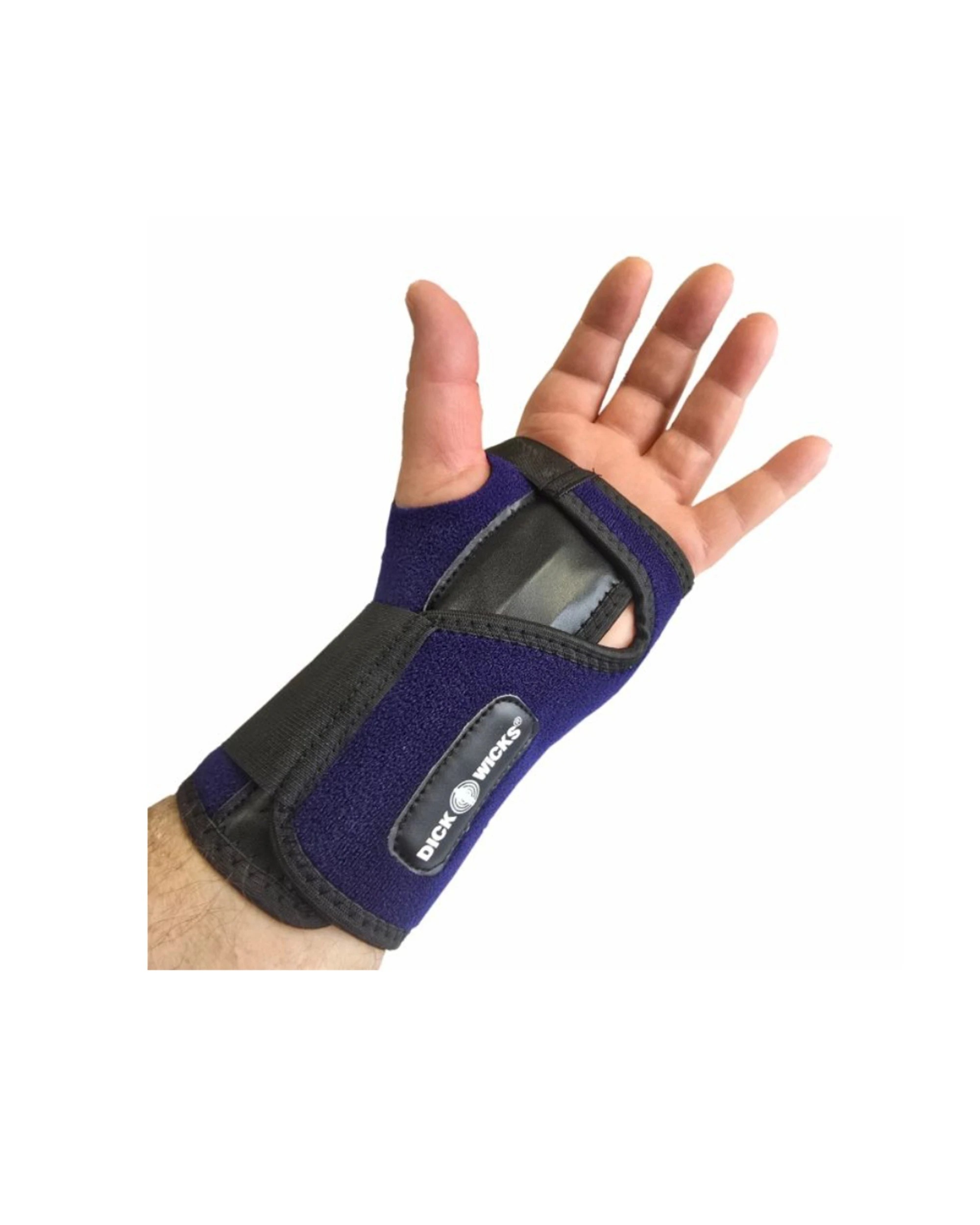 1 Activease Thermal Wrist Splint Support Brace Adjustable Strap Right - Black - Black, 1 of 2