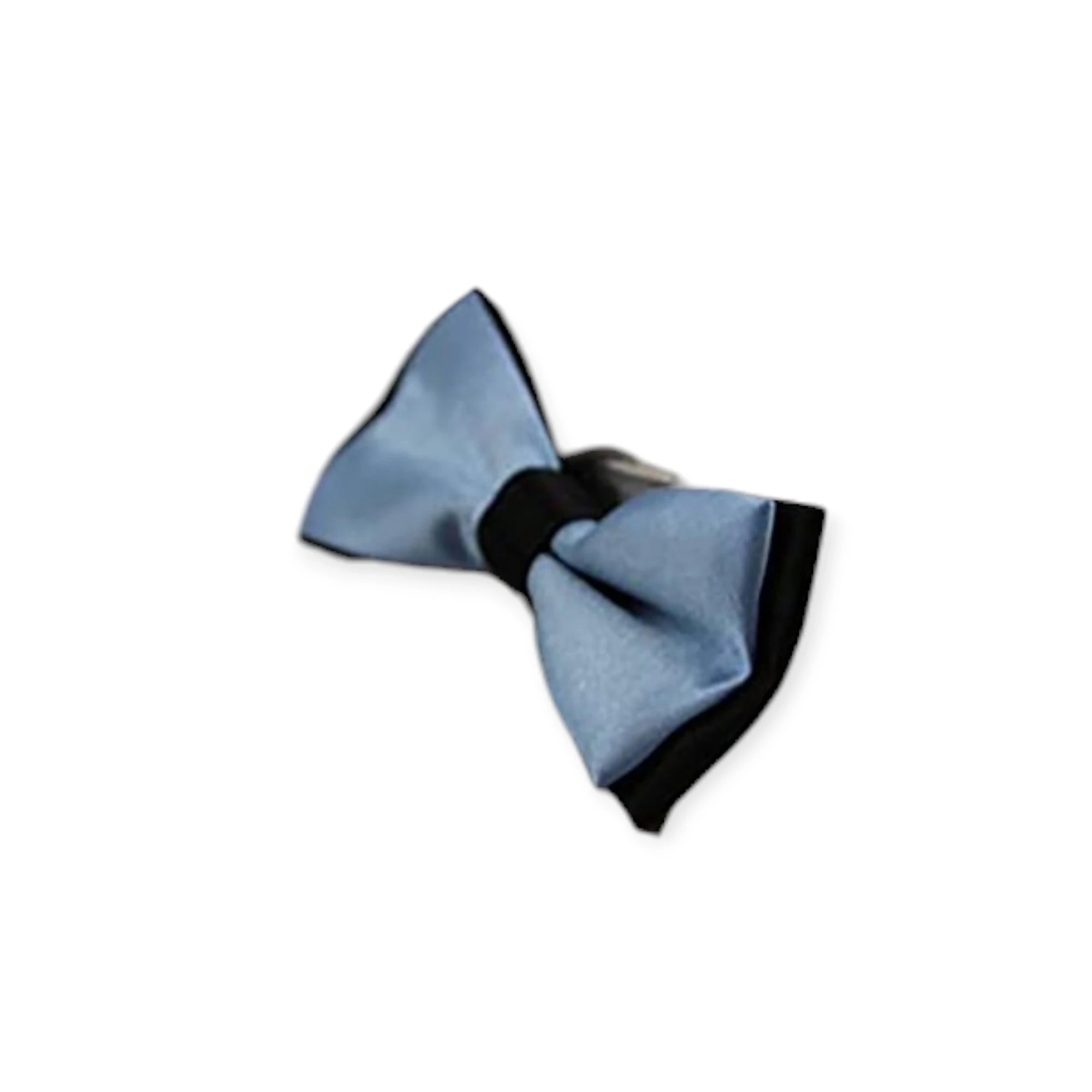 5 Zasel Boys Light Blue Two Tone Layer Bow Tie - Multi - Multi, 5 of 5