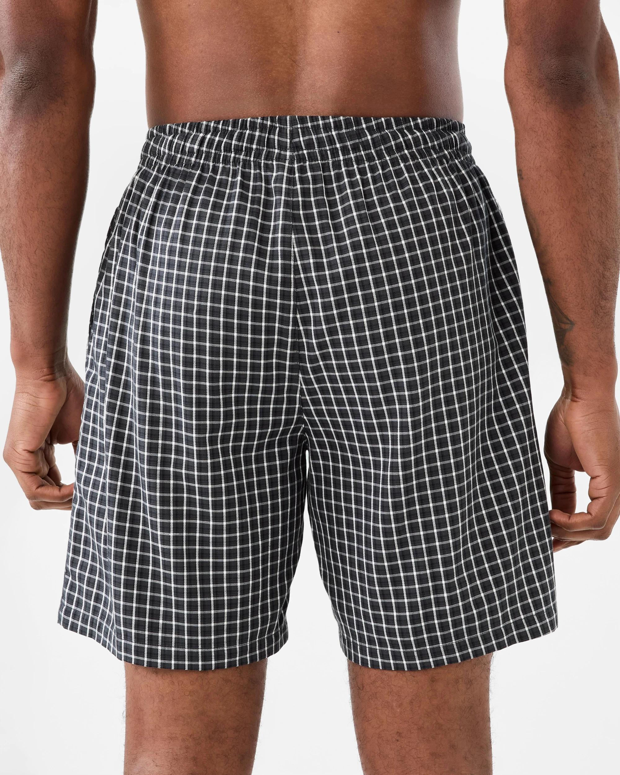 3 Woven Sleep Shorts Mill Check, 3 of 5