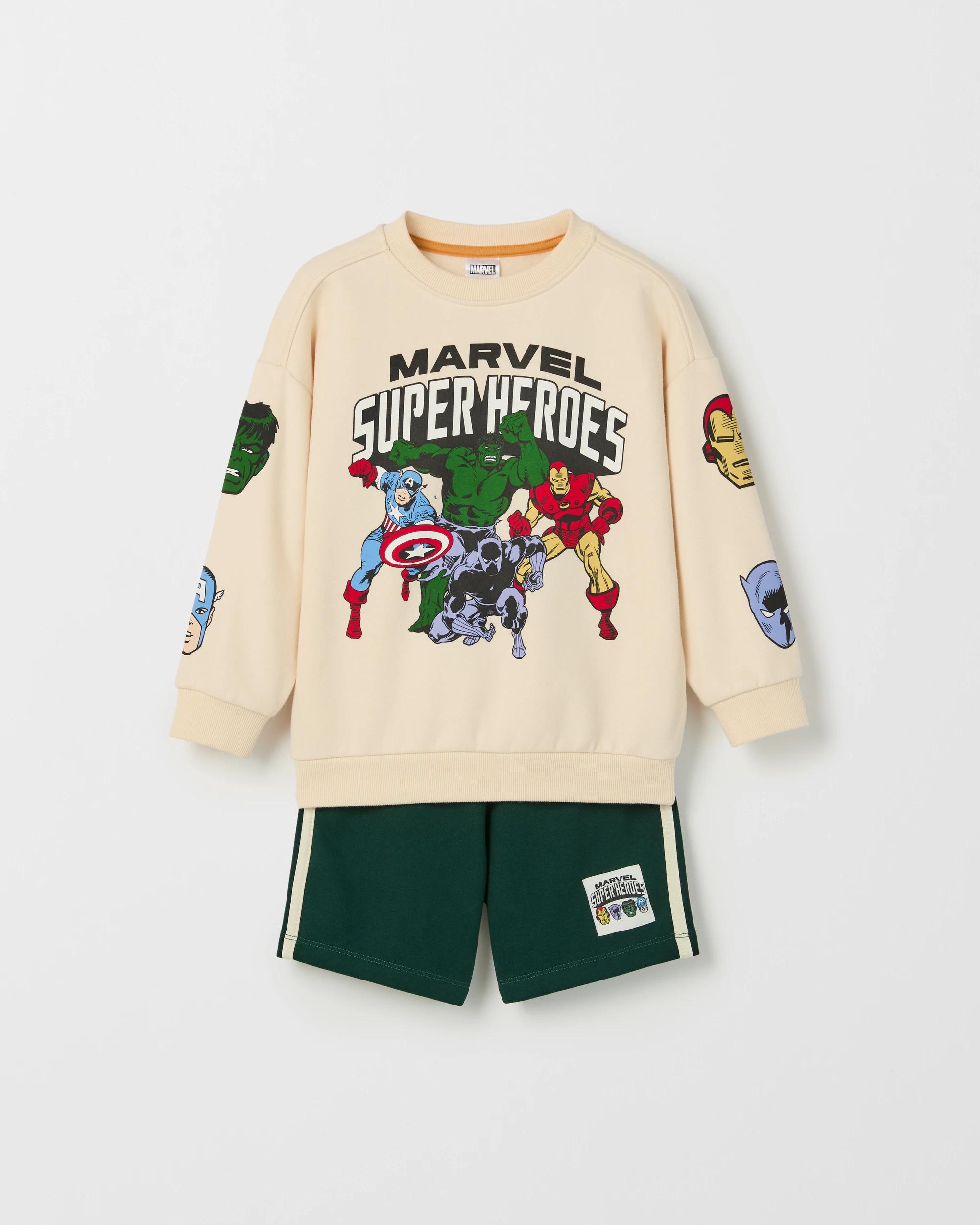 5 Disney Marvel Australian Cotton Blend Jumper and Shorts Set MARVEL, 5 of 6
