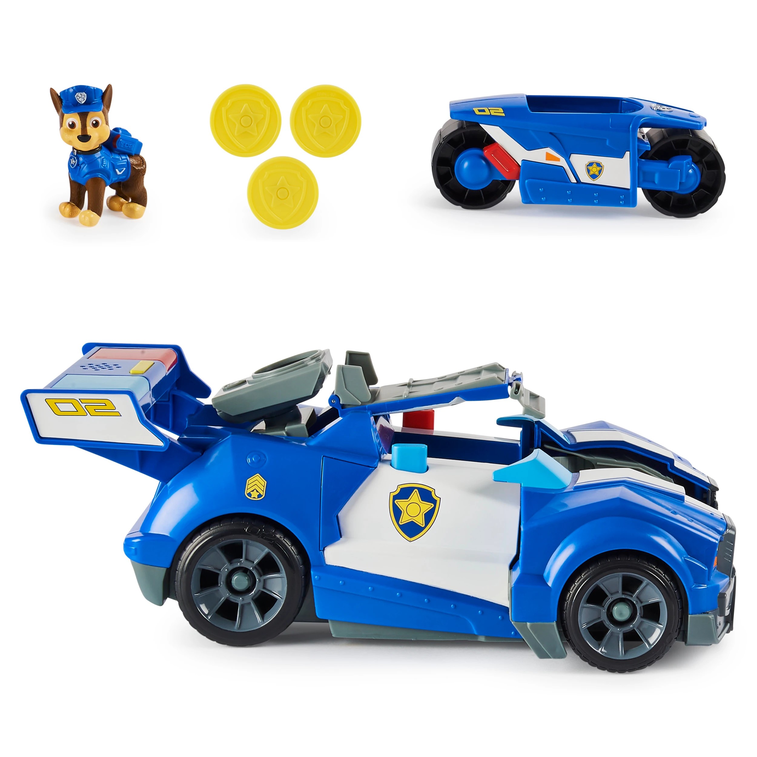 2 PAW Patrol Chase Transforming Vehicle, 2 of 6