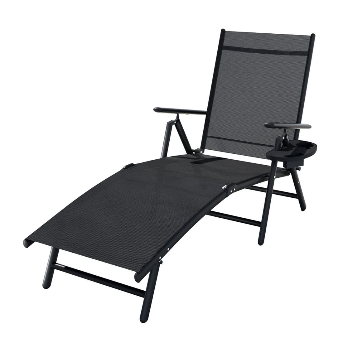 1 Gardeon Sun Lounge - Black, 1 of 3