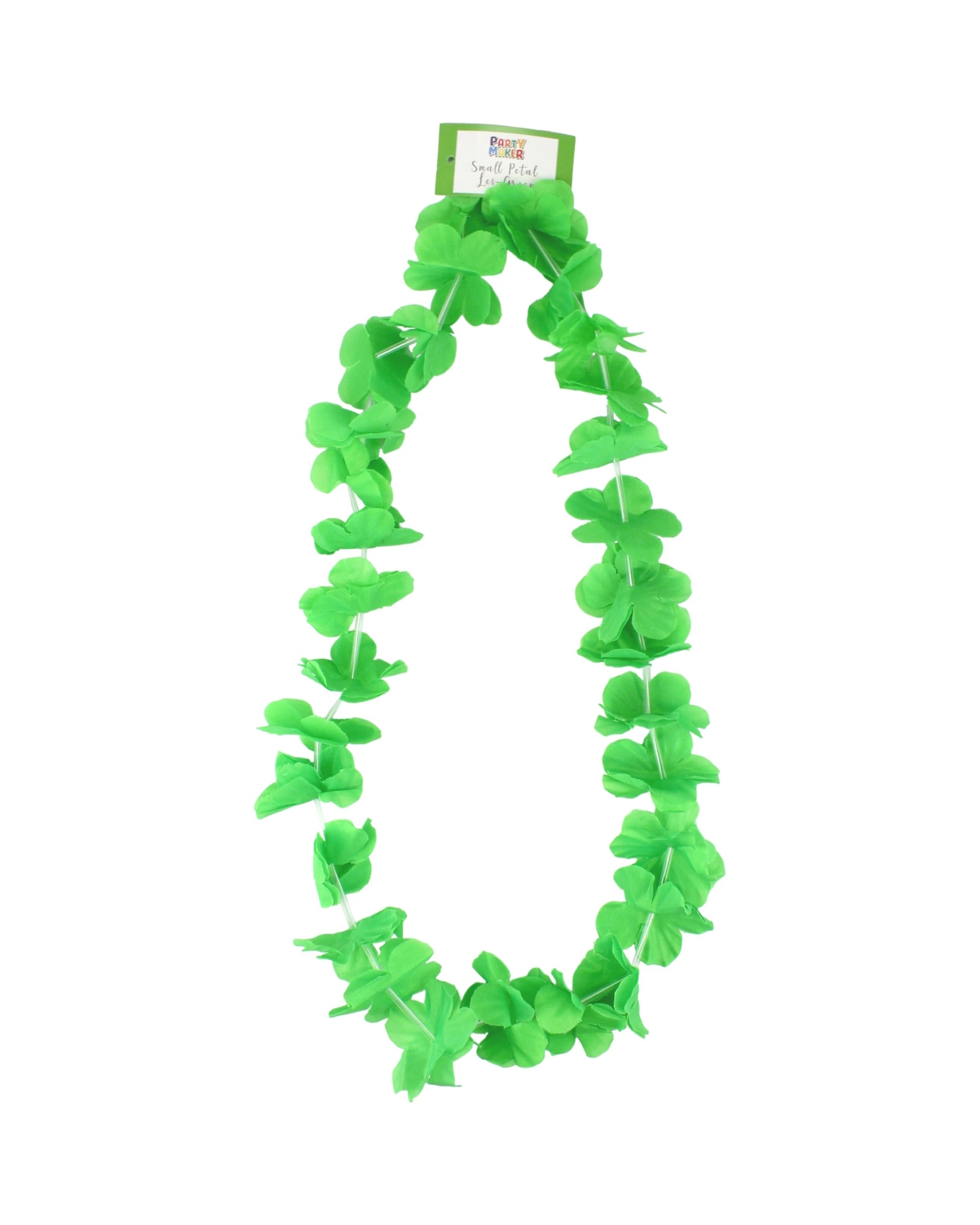 1 Partyrama Small Petal Tropical Lei - One Size - Green, 1 of 1