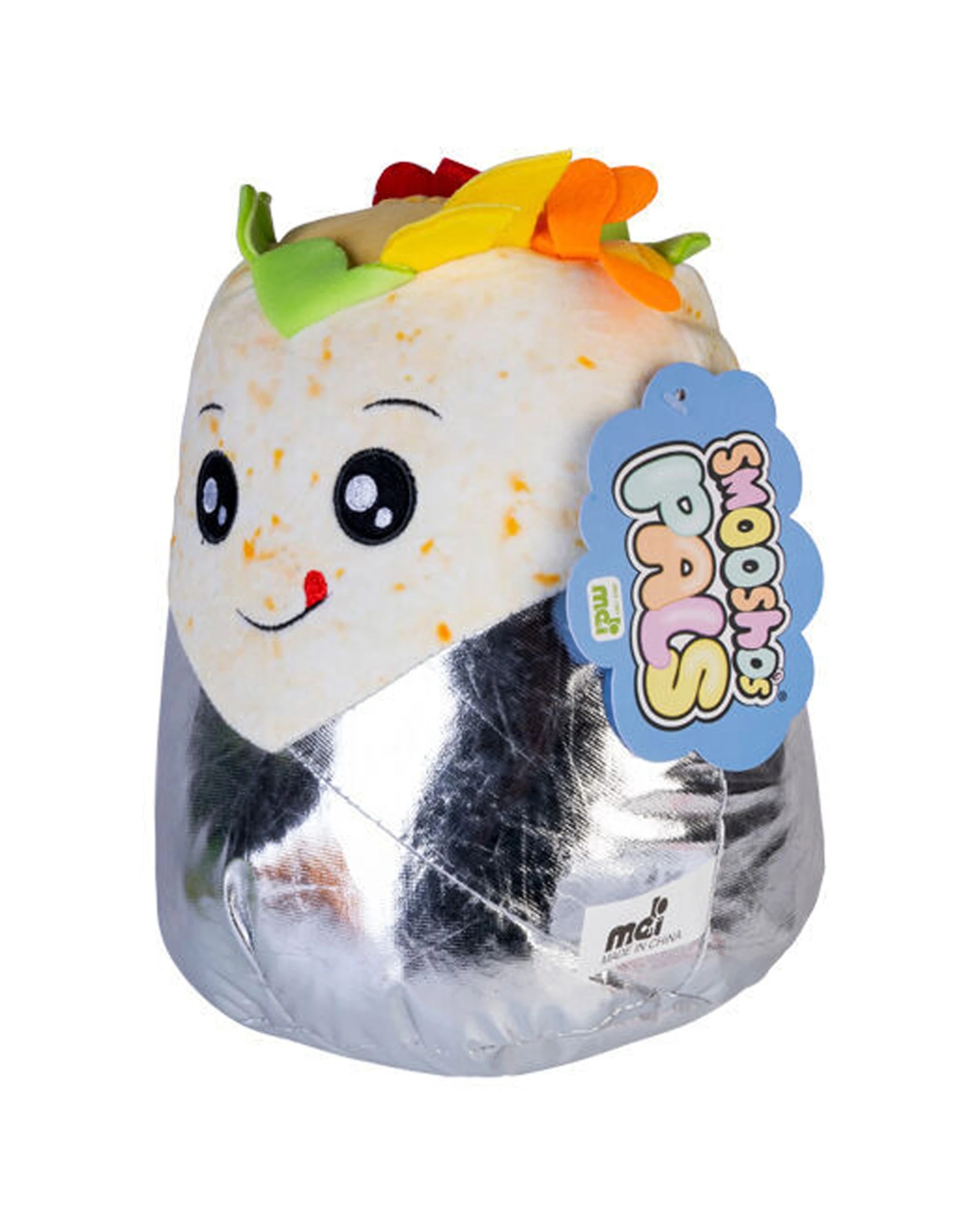 2 Smooshos Pal Squishy Super Soft Plushie Kid's Toy 22x16x22cm Burrito - Multi, 2 of 4