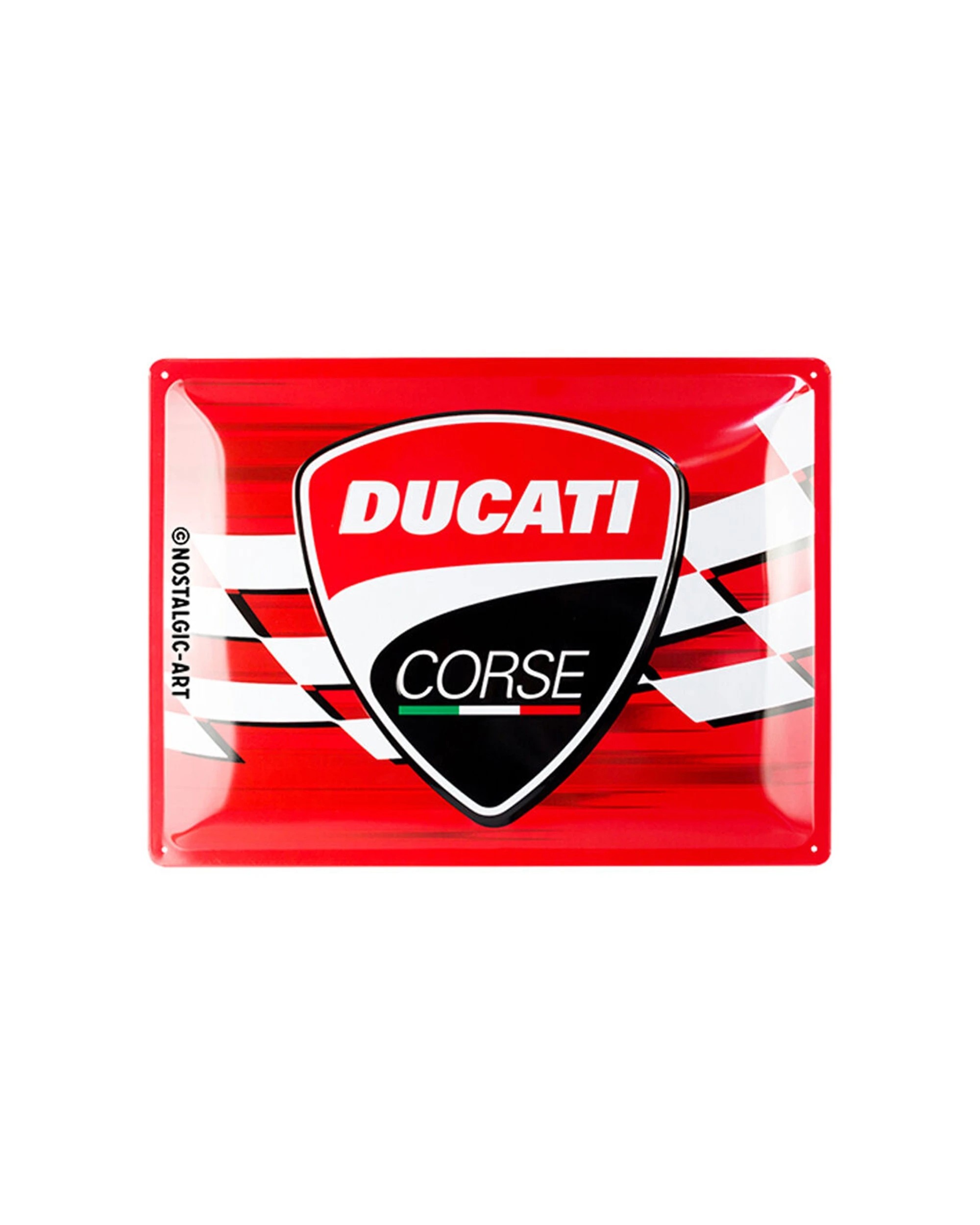 1 Nostalgic-Art Large 30x40cm Metal Wall Art Sign Plaque - Ducati Corse - Multi, 1 of 1