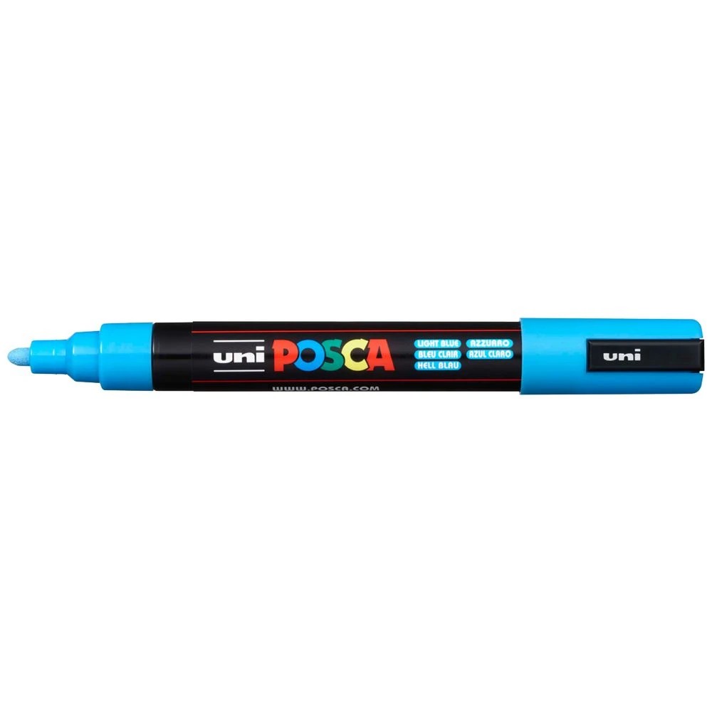1 POSCA PC 5M Paint Marker Light Blue, 1 of 9
