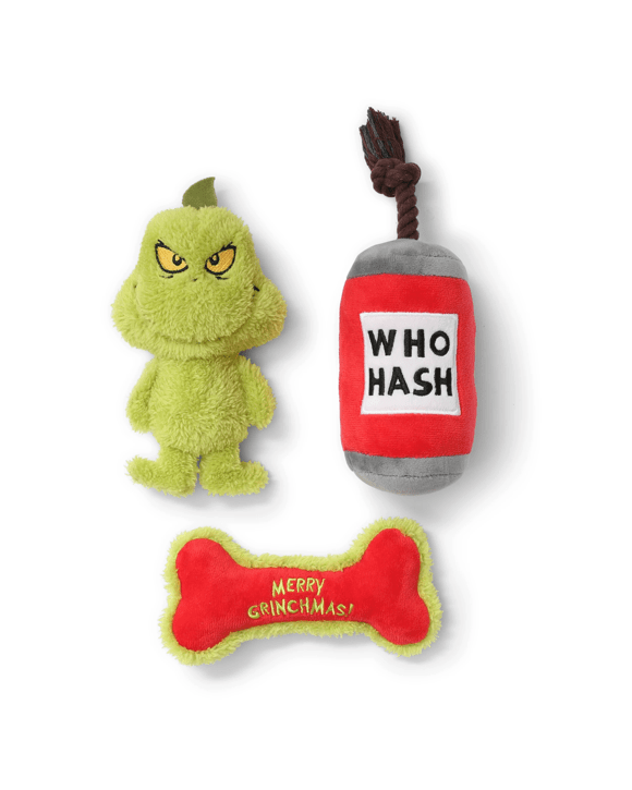 The Grinch Dog Toy Value Pack